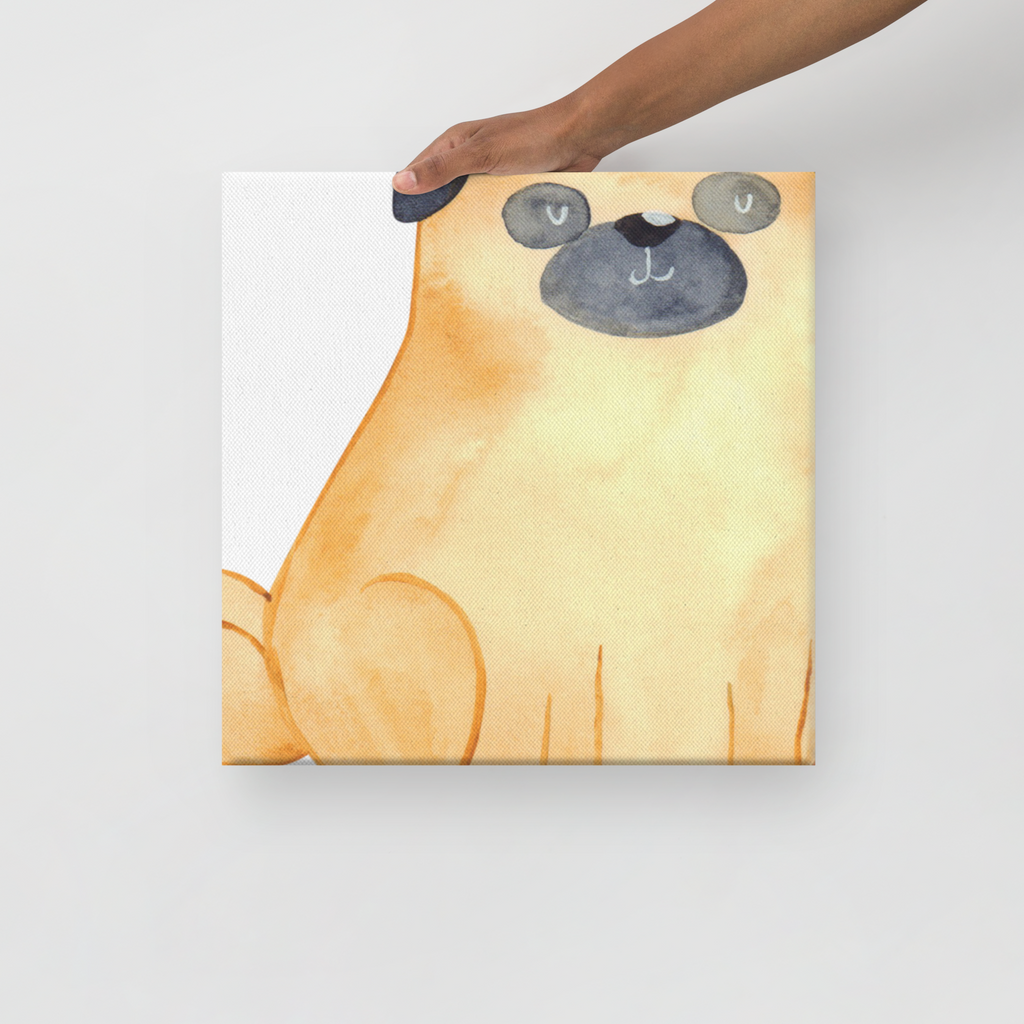Leinwand Bild Mops Leinwand, Bild, Kunstdruck, Wanddeko, Dekoration, Hund, Hundemotiv, Haustier, Hunderasse, Tierliebhaber, Hundebesitzer, Sprüche, Mops, Liebe, Hundeliebe
