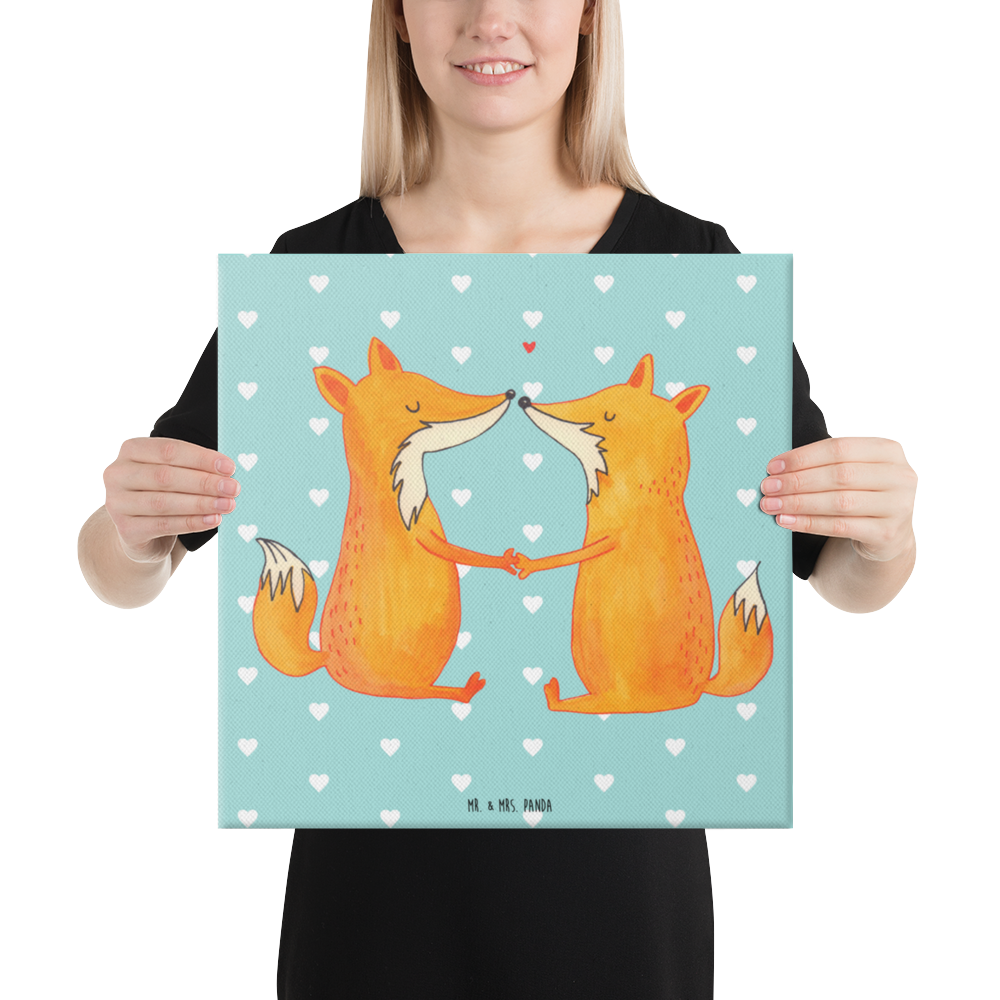 Leinwand Bild Füchse Liebe Leinwand, Bild, Kunstdruck, Wanddeko, Dekoration, Fuchs, Füchse, Fox, Liebe, Liebespaar, Paar, Partner, Freundin, Freund, Ehe, Verlobte, Ehemann, Ehefrau, Liebesbeweis