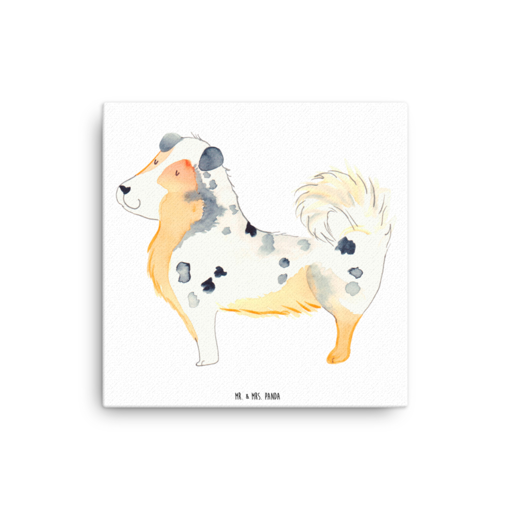 Leinwand Bild Australien Shepherd Leinwand, Bild, Kunstdruck, Wanddeko, Dekoration, Hund, Hundemotiv, Haustier, Hunderasse, Tierliebhaber, Hundebesitzer, Sprüche, Australien Shepherd, Shepherd, Hundeliebe, Familienhund, Spruch