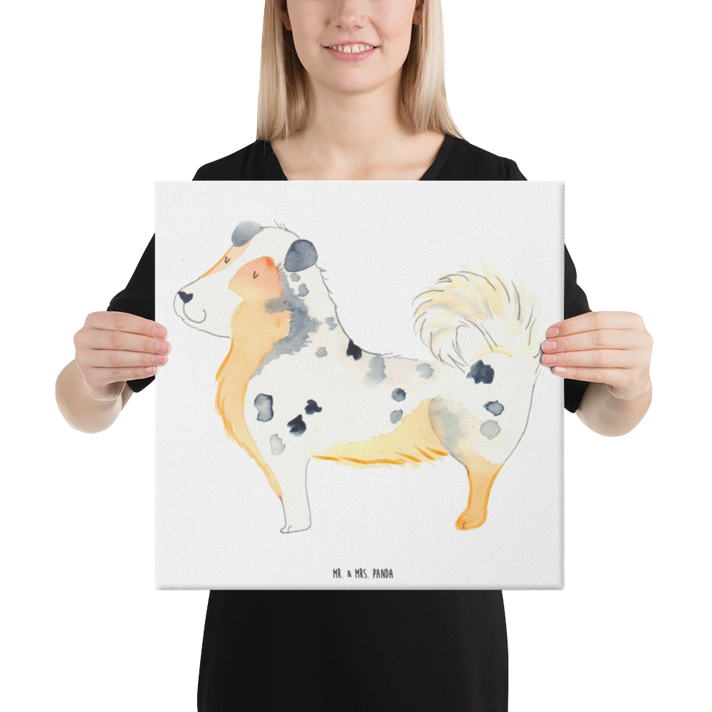 Leinwand Bild Australien Shepherd Leinwand, Bild, Kunstdruck, Wanddeko, Dekoration, Hund, Hundemotiv, Haustier, Hunderasse, Tierliebhaber, Hundebesitzer, Sprüche, Australien Shepherd, Shepherd, Hundeliebe, Familienhund, Spruch