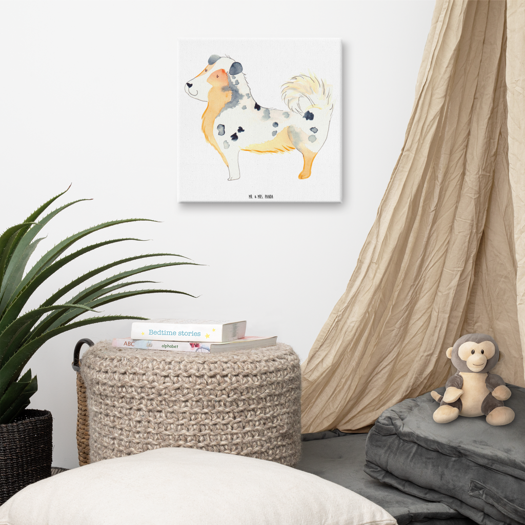 Leinwand Bild Australien Shepherd Leinwand, Bild, Kunstdruck, Wanddeko, Dekoration, Hund, Hundemotiv, Haustier, Hunderasse, Tierliebhaber, Hundebesitzer, Sprüche, Australien Shepherd, Shepherd, Hundeliebe, Familienhund, Spruch