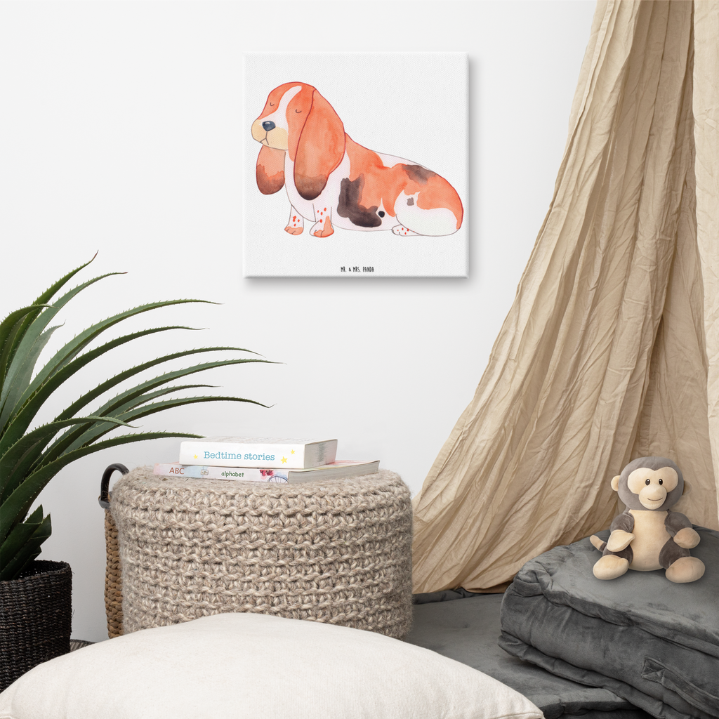 Leinwand Bild Hund Basset Hound Leinwand, Bild, Kunstdruck, Wanddeko, Dekoration, Hund, Hundemotiv, Haustier, Hunderasse, Tierliebhaber, Hundebesitzer, Sprüche, Basset Hound, Basset, Hundeliebe, kinderlos