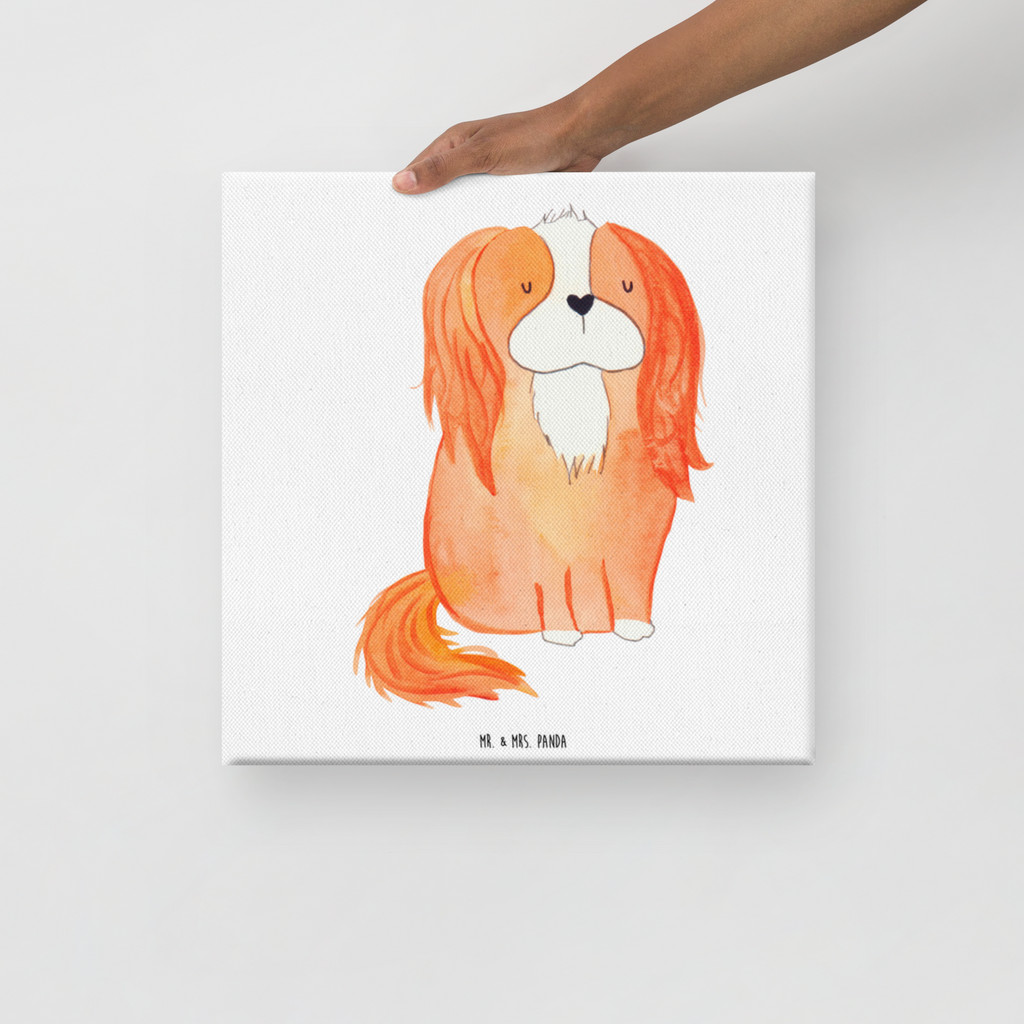Leinwand Bild Cavalier King Charles Spaniel Leinwand, Bild, Kunstdruck, Wanddeko, Dekoration, Hund, Hundemotiv, Haustier, Hunderasse, Tierliebhaber, Hundebesitzer, Sprüche, Cavalier King Charles Spaniel, Cockerspaniel, Spaniel, Spruch, schönster Hund