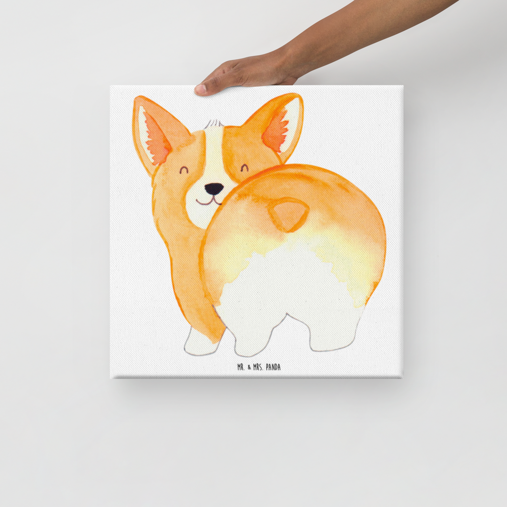 Leinwand Bild Corgie Po Leinwand, Bild, Kunstdruck, Wanddeko, Dekoration, Hund, Hundemotiv, Haustier, Hunderasse, Tierliebhaber, Hundebesitzer, Sprüche, Corgie, Hundeliebe, Motivation, Selbstliebe, Spruch