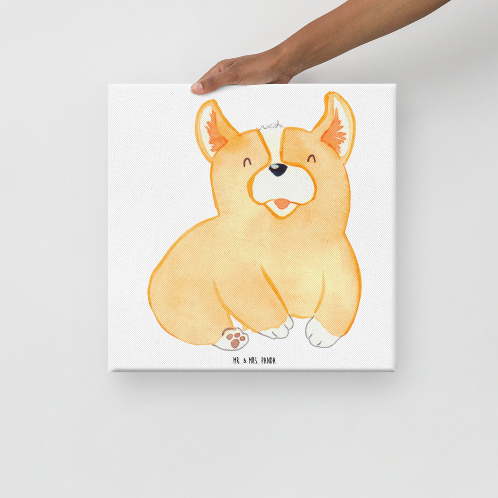 Leinwand Bild Corgie Leinwand, Bild, Kunstdruck, Wanddeko, Dekoration, Hund, Hundemotiv, Haustier, Hunderasse, Tierliebhaber, Hundebesitzer, Sprüche, Corgie, Welsh Corgie Pembroke, britisch, Motivation, Spruch, Hundespruch, Lebensfreude
