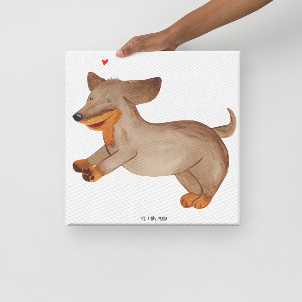 Leinwand Bild Hund Dackel fröhlich Leinwand, Bild, Kunstdruck, Wanddeko, Dekoration, Hund, Hundemotiv, Haustier, Hunderasse, Tierliebhaber, Hundebesitzer, Sprüche, Hunde, Dackel, Dachshund, happy dog