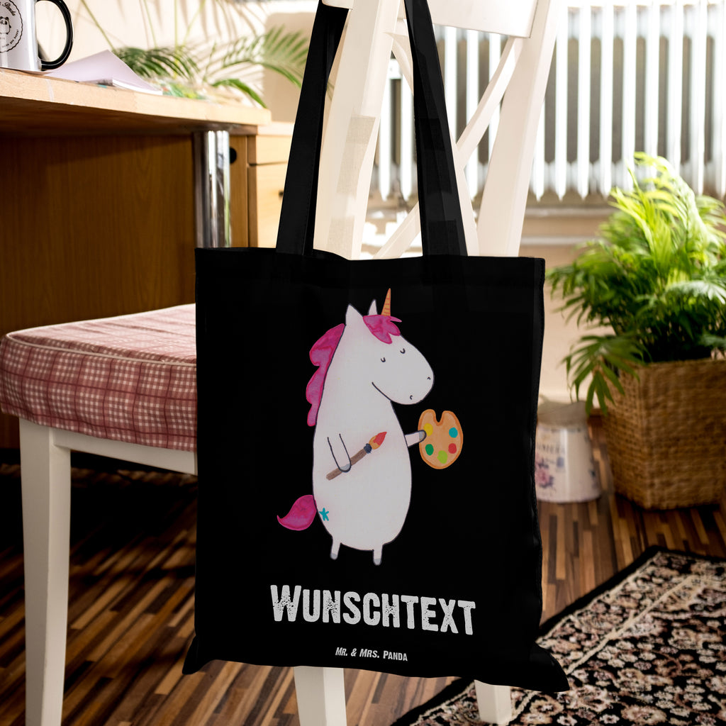 Personalisierte Tragetasche Einhorn Künstler Personalisierte Beuteltasche, Personalisierter Beutel, Personalisierte Einkaufstasche, Personalisierter Jutebeutel, Personalisierter Stoffbeutel, Tragetasche mit Namen, Einkaufstasche mit Namen, Stoffbeutel mit Namen, Personalisierte Tasche, Personalisierte Jutetasche, Personalisierte Kindergartentasche, Einhorn, Einhörner, Einhorn Deko, Pegasus, Unicorn, Englisch, Künstler, Artist, Malen, Zeichnen, Welt, Farbe, Stift, Pinsel, Geschenk, Maler