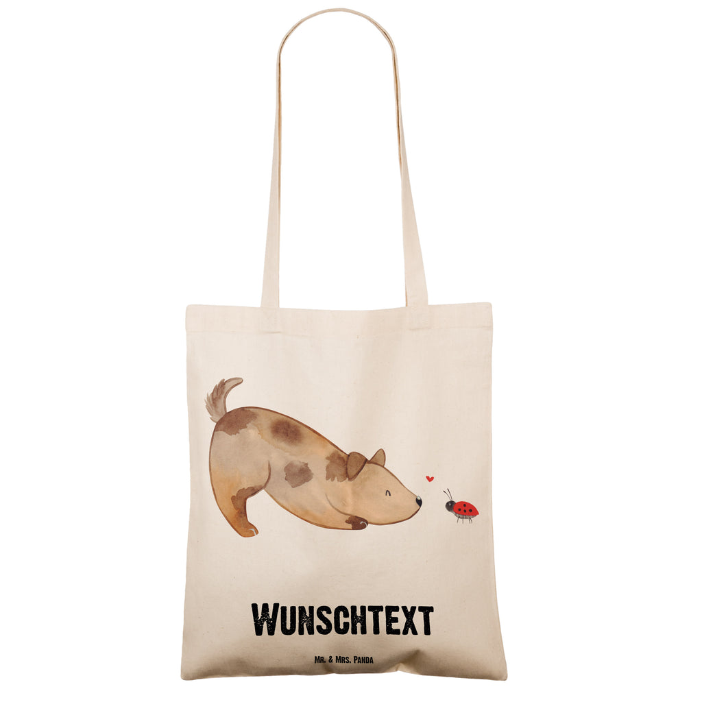 Personalisierte Tragetasche Hund Marienkäfer Personalisierte Beuteltasche, Personalisierter Beutel, Personalisierte Einkaufstasche, Personalisierter Jutebeutel, Personalisierter Stoffbeutel, Tragetasche mit Namen, Einkaufstasche mit Namen, Stoffbeutel mit Namen, Personalisierte Tasche, Personalisierte Jutetasche, Personalisierte Kindergartentasche, Hund, Hundemotiv, Haustier, Hunderasse, Tierliebhaber, Hundebesitzer, Sprüche, Hunde, Hundespruch, Marienkäfer, Mischling, Mischlinghund