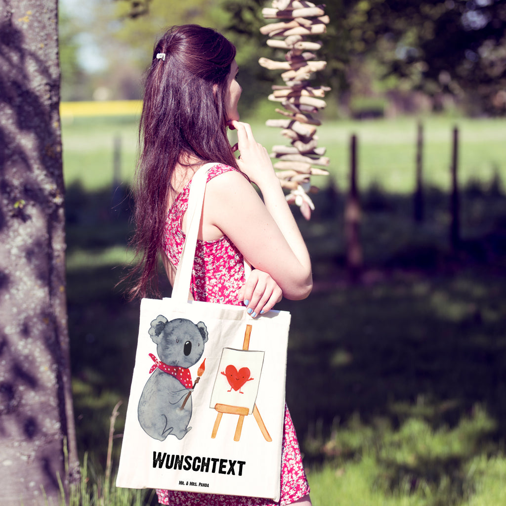Personalisierte Tragetasche Koala Künstler Personalisierte Beuteltasche, Personalisierter Beutel, Personalisierte Einkaufstasche, Personalisierter Jutebeutel, Personalisierter Stoffbeutel, Tragetasche mit Namen, Einkaufstasche mit Namen, Stoffbeutel mit Namen, Personalisierte Tasche, Personalisierte Jutetasche, Personalisierte Kindergartentasche, Koala, Koalabär, Liebe, Liebensbeweis, Liebesgeschenk, Gefühle, Künstler, zeichnen