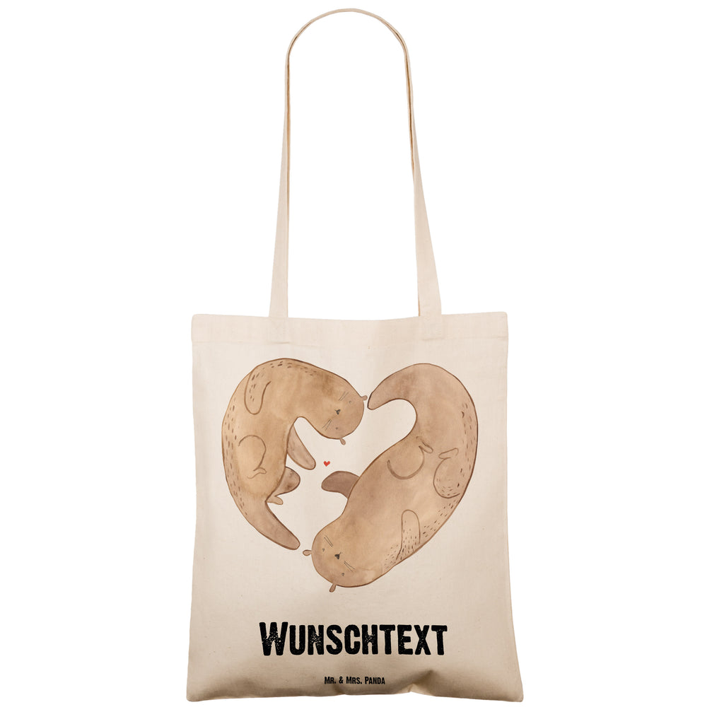 Personalisierte Tragetasche Otter Herz Personalisierte Beuteltasche, Personalisierter Beutel, Personalisierte Einkaufstasche, Personalisierter Jutebeutel, Personalisierter Stoffbeutel, Tragetasche mit Namen, Einkaufstasche mit Namen, Stoffbeutel mit Namen, Personalisierte Tasche, Personalisierte Jutetasche, Personalisierte Kindergartentasche, Otter, Fischotter, Seeotter, Liebe, Herz, Liebesbeweis, Liebesgeschenk, Bessere Hälfte, Love you, Jahrestag, Hochzeitstag, Verlobung, gemeinsames Leben