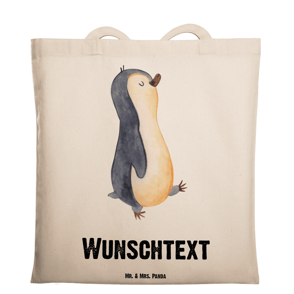 Personalisierte Tragetasche Pinguin marschierend Personalisierte Beuteltasche, Personalisierter Beutel, Personalisierte Einkaufstasche, Personalisierter Jutebeutel, Personalisierter Stoffbeutel, Tragetasche mit Namen, Einkaufstasche mit Namen, Stoffbeutel mit Namen, Personalisierte Tasche, Personalisierte Jutetasche, Personalisierte Kindergartentasche, Pinguin, Pinguine, Frühaufsteher, Langschläfer, Bruder, Schwester, Familie