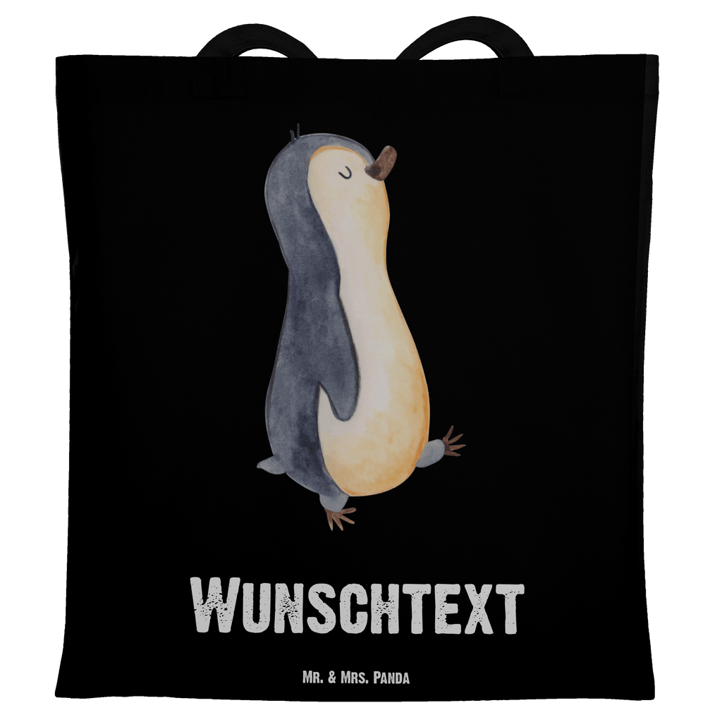 Personalisierte Tragetasche Pinguin marschierend Personalisierte Beuteltasche, Personalisierter Beutel, Personalisierte Einkaufstasche, Personalisierter Jutebeutel, Personalisierter Stoffbeutel, Tragetasche mit Namen, Einkaufstasche mit Namen, Stoffbeutel mit Namen, Personalisierte Tasche, Personalisierte Jutetasche, Personalisierte Kindergartentasche, Pinguin, Pinguine, Frühaufsteher, Langschläfer, Bruder, Schwester, Familie
