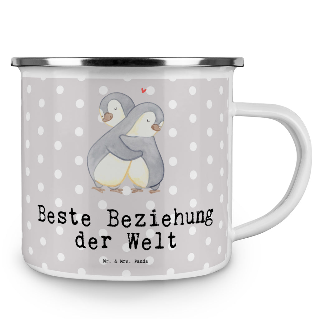 Camping Emaille Tasse Pinguin Beste Beziehung der Welt Campingtasse, Trinkbecher, Metalltasse, Outdoor Tasse, Emaille Trinkbecher, Blechtasse Outdoor, Emaille Campingbecher, Edelstahl Trinkbecher, Metalltasse für Camping, Kaffee Blechtasse, Camping Tasse Metall, für, Dankeschön, Geschenk, Schenken, Geburtstag, Geburtstagsgeschenk, Geschenkidee, Danke, Bedanken, Mitbringsel, Freude machen, Geschenktipp, Beziehung, Zusammen sein, Miteinander gehen, Liebe, Verlieb, Liebesgeschenk