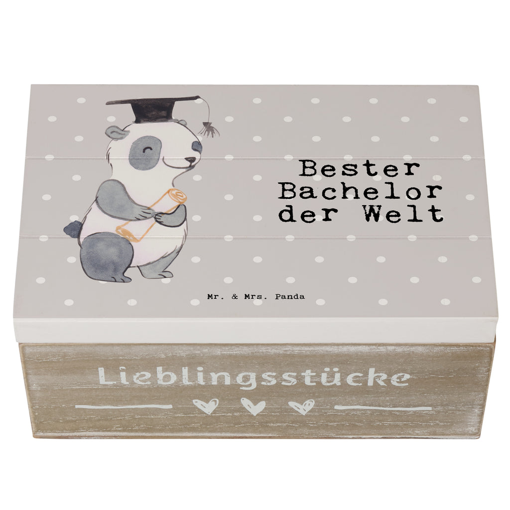 Holzkiste Panda Bester Bachelor der Welt Holzkiste, Kiste, Schatzkiste, Truhe, Schatulle, XXL, Erinnerungsbox, Erinnerungskiste, Dekokiste, Aufbewahrungsbox, für, Dankeschön, Geschenk, Schenken, Geburtstag, Geburtstagsgeschenk, Geschenkidee, Danke, Bedanken, Mitbringsel, Freude machen, Geschenktipp, Bachelor, Student, Studium, Sohn, Spaß, Musterschüler, lustig, Studienabschluss, witzig, Universität, Abschluss, Alumni, Uni, Studenten, Hochschule