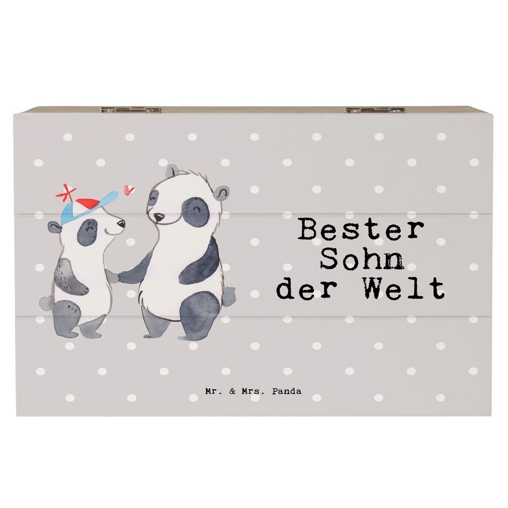 Holzkiste Panda Bester Sohn der Welt Holzkiste, Kiste, Schatzkiste, Truhe, Schatulle, XXL, Erinnerungsbox, Erinnerungskiste, Dekokiste, Aufbewahrungsbox, für, Dankeschön, Geschenk, Schenken, Geburtstag, Geburtstagsgeschenk, Geschenkidee, Danke, Bedanken, Mitbringsel, Freude machen, Geschenktipp, Sohn, Sohnemann, Söhnchen, Bube, Bub, Nachwuchs, Nachkomme, Kind, Familie, Vater, Belohnung