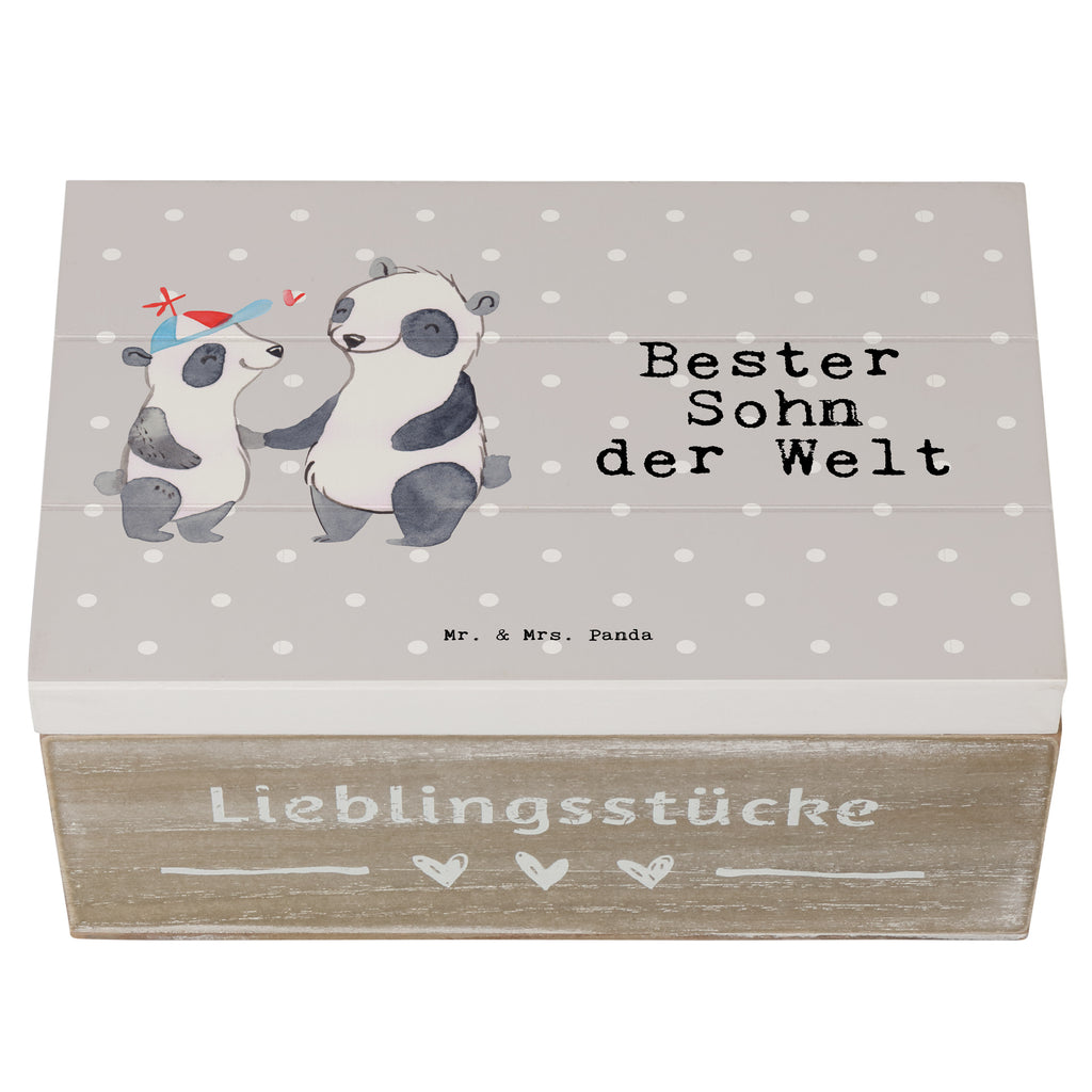 Holzkiste Panda Bester Sohn der Welt Holzkiste, Kiste, Schatzkiste, Truhe, Schatulle, XXL, Erinnerungsbox, Erinnerungskiste, Dekokiste, Aufbewahrungsbox, für, Dankeschön, Geschenk, Schenken, Geburtstag, Geburtstagsgeschenk, Geschenkidee, Danke, Bedanken, Mitbringsel, Freude machen, Geschenktipp, Sohn, Sohnemann, Söhnchen, Bube, Bub, Nachwuchs, Nachkomme, Kind, Familie, Vater, Belohnung
