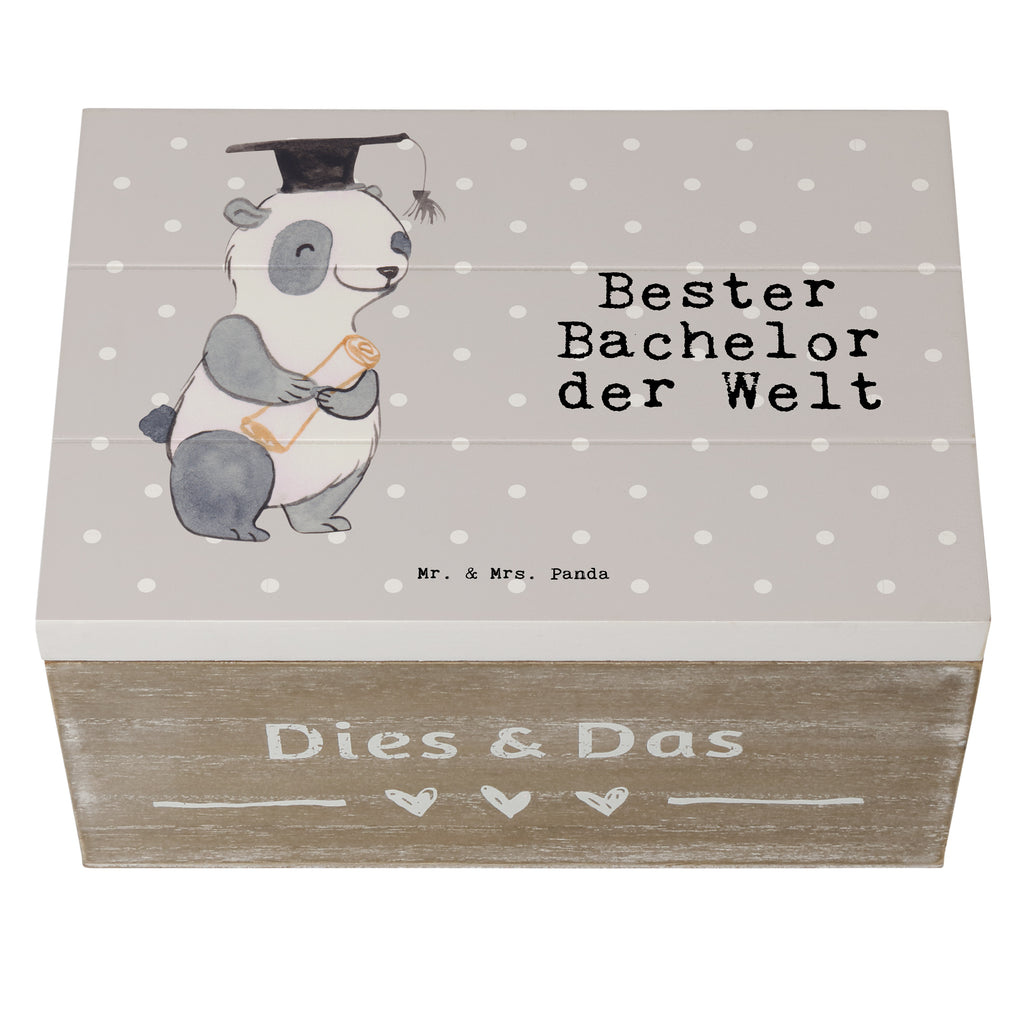 Holzkiste Panda Bester Bachelor der Welt Holzkiste, Kiste, Schatzkiste, Truhe, Schatulle, XXL, Erinnerungsbox, Erinnerungskiste, Dekokiste, Aufbewahrungsbox, für, Dankeschön, Geschenk, Schenken, Geburtstag, Geburtstagsgeschenk, Geschenkidee, Danke, Bedanken, Mitbringsel, Freude machen, Geschenktipp, Bachelor, Student, Studium, Sohn, Spaß, Musterschüler, lustig, Studienabschluss, witzig, Universität, Abschluss, Alumni, Uni, Studenten, Hochschule