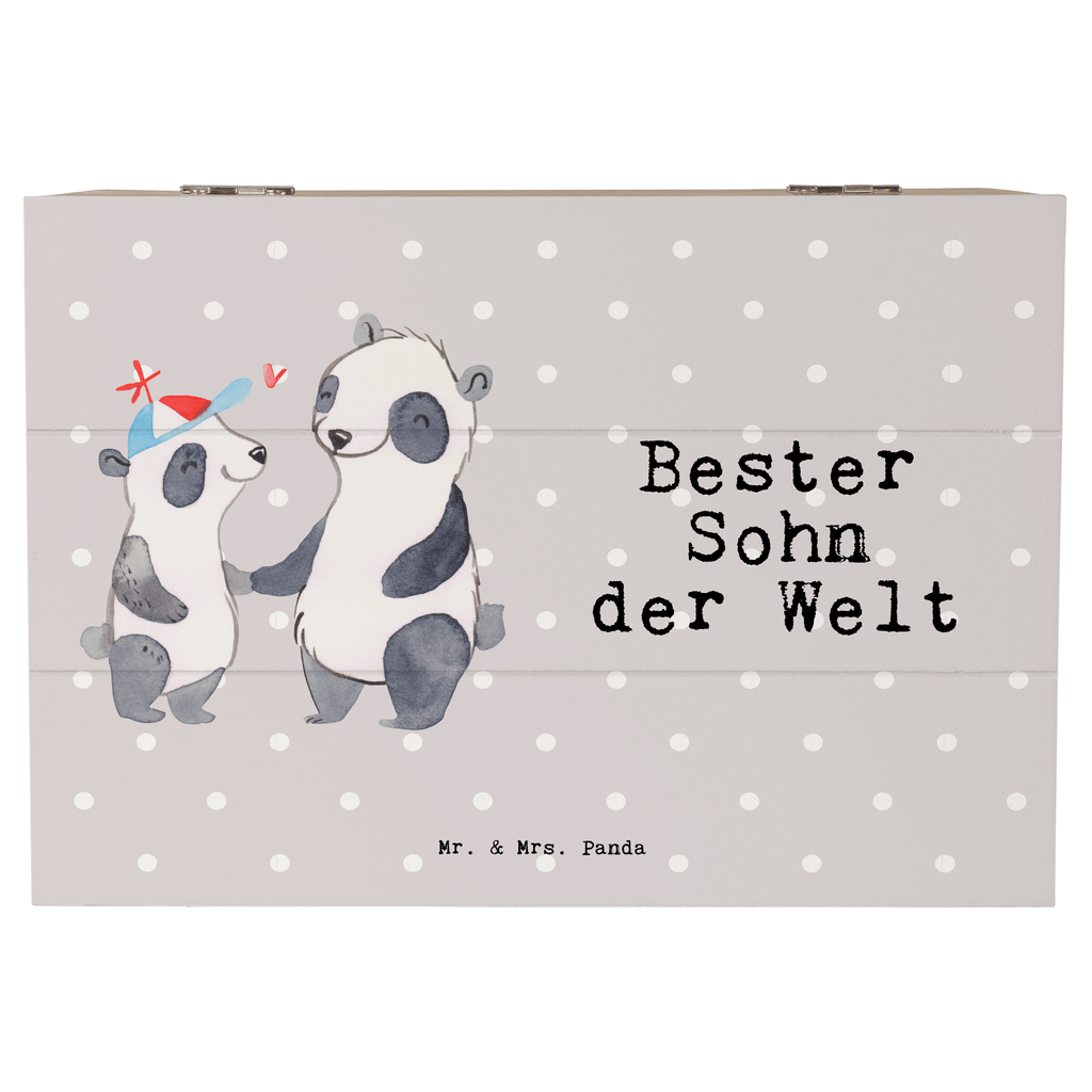 Holzkiste Panda Bester Sohn der Welt Holzkiste, Kiste, Schatzkiste, Truhe, Schatulle, XXL, Erinnerungsbox, Erinnerungskiste, Dekokiste, Aufbewahrungsbox, für, Dankeschön, Geschenk, Schenken, Geburtstag, Geburtstagsgeschenk, Geschenkidee, Danke, Bedanken, Mitbringsel, Freude machen, Geschenktipp, Sohn, Sohnemann, Söhnchen, Bube, Bub, Nachwuchs, Nachkomme, Kind, Familie, Vater, Belohnung