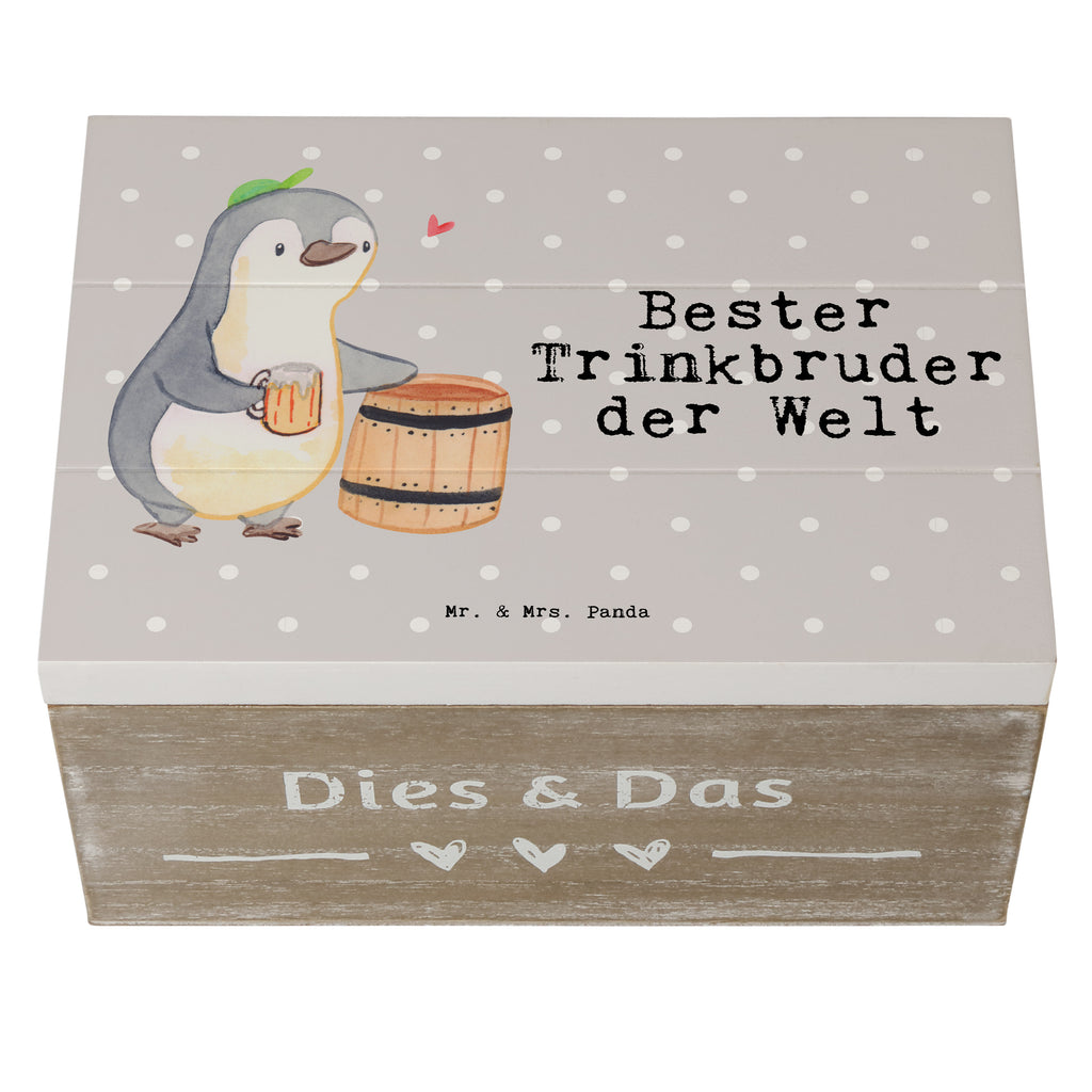 Holzkiste Pinguin Bester Trinkbruder der Welt Holzkiste, Kiste, Schatzkiste, Truhe, Schatulle, XXL, Erinnerungsbox, Erinnerungskiste, Dekokiste, Aufbewahrungsbox, für, Dankeschön, Geschenk, Schenken, Geburtstag, Geburtstagsgeschenk, Geschenkidee, Danke, Bedanken, Mitbringsel, Freude machen, Geschenktipp, Trinkbruder, Trinkkumpel, Kumpel, Saufkumpane, Kumpane, Trinken, Party, Kleinigkeit