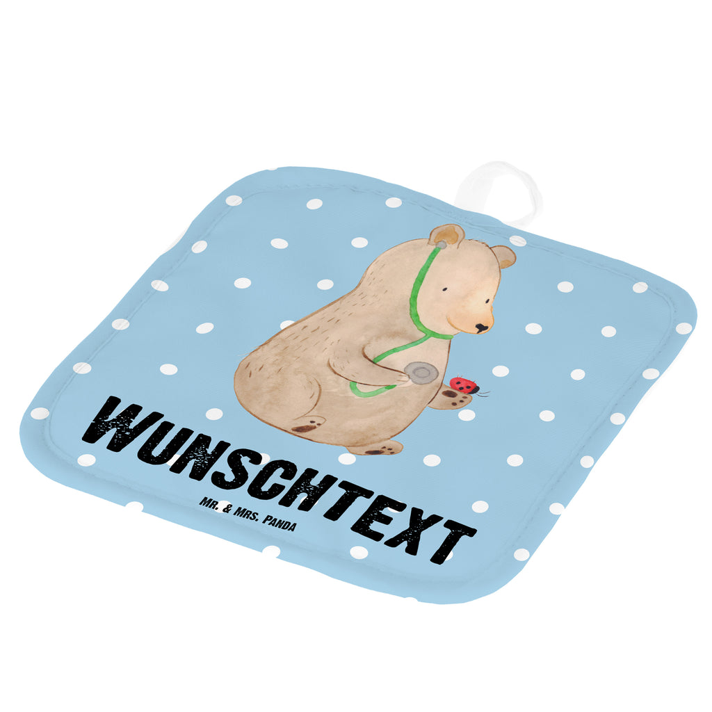 Personalisierte Topflappen Bär Arzt Topflappen personalisiert, Personalisierte Topfuntersetzer, Personalisierter Ofenhandschuh, Topflappen Set personalisiert, Topflappen mit Namen, Namensaufdruck, Bär, Teddy, Teddybär, Arzt, Ärztin, Doktor, Professor, Doktorin, Professorin