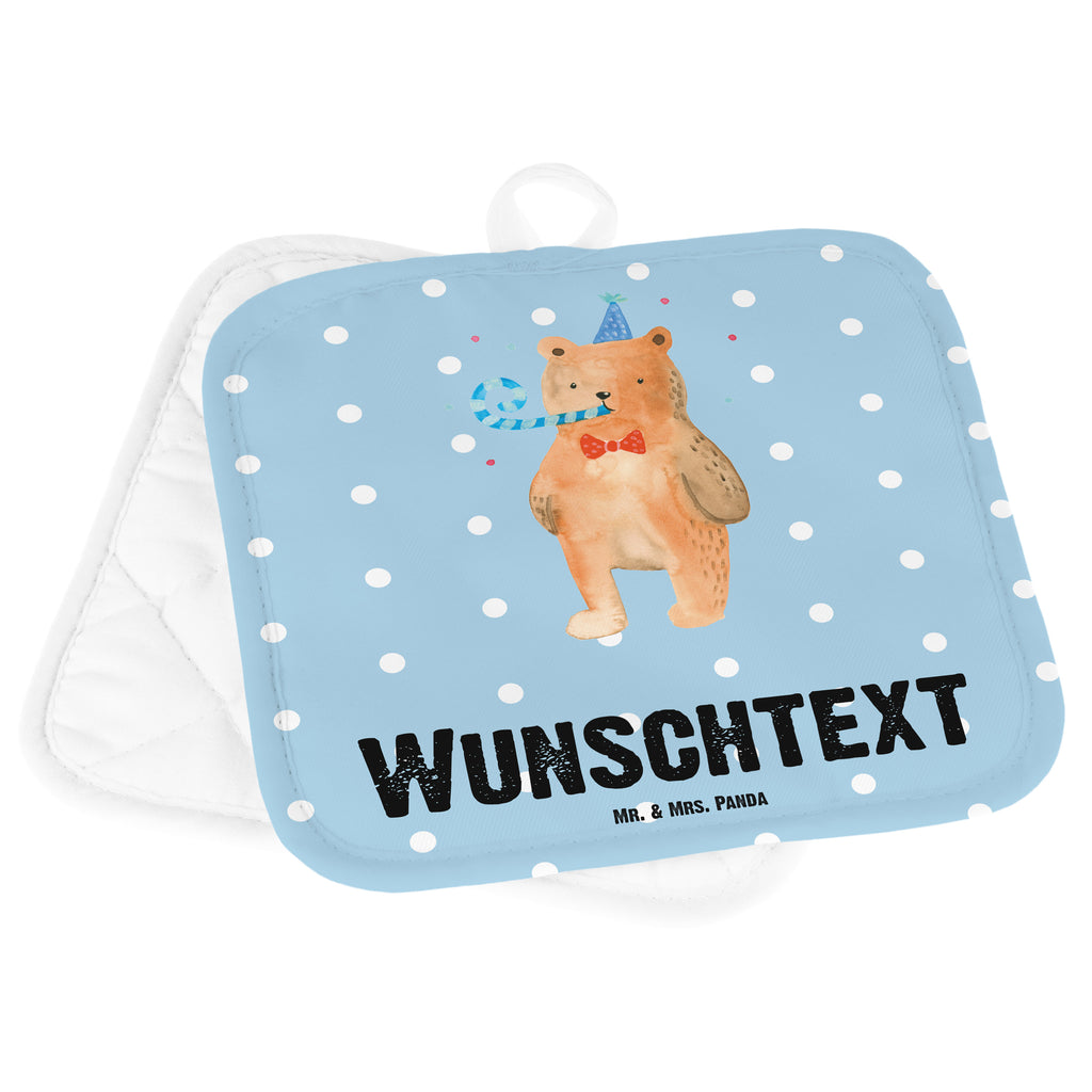 Personalisierte Topflappen Birthday Bär Topflappen personalisiert, Personalisierte Topfuntersetzer, Personalisierter Ofenhandschuh, Topflappen Set personalisiert, Topflappen mit Namen, Namensaufdruck, Bär, Teddy, Teddybär, Happy Birthday, Alles Gute, Glückwunsch, Geburtstag
