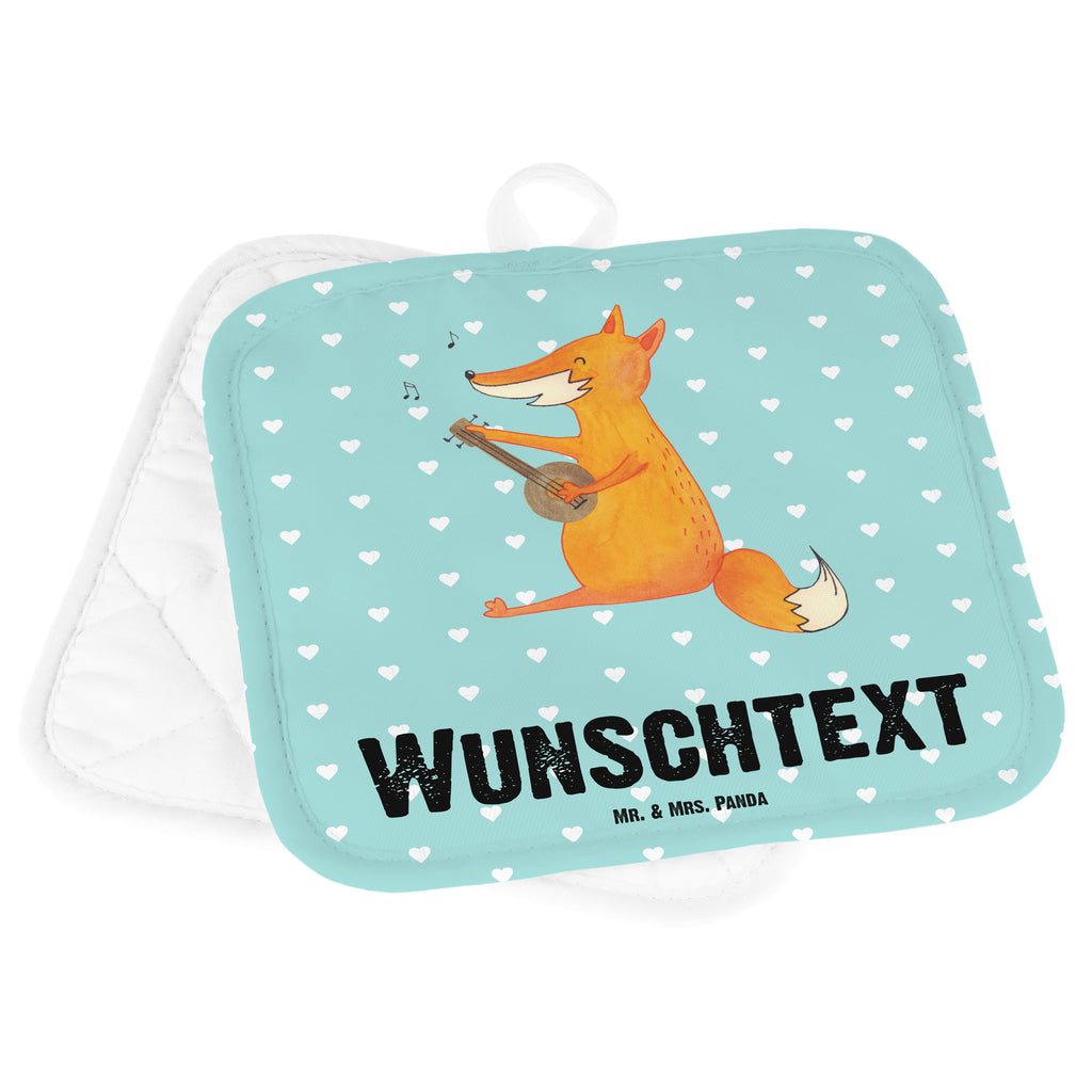 Personalisierte Topflappen Fuchs Gitarre Topflappen personalisiert, Personalisierte Topfuntersetzer, Personalisierter Ofenhandschuh, Topflappen Set personalisiert, Topflappen mit Namen, Namensaufdruck, Fuchs, Füchse, Geschenk Musiker, Musik Spruch, Musikerin, Sänger, Sängerin, Gitarre