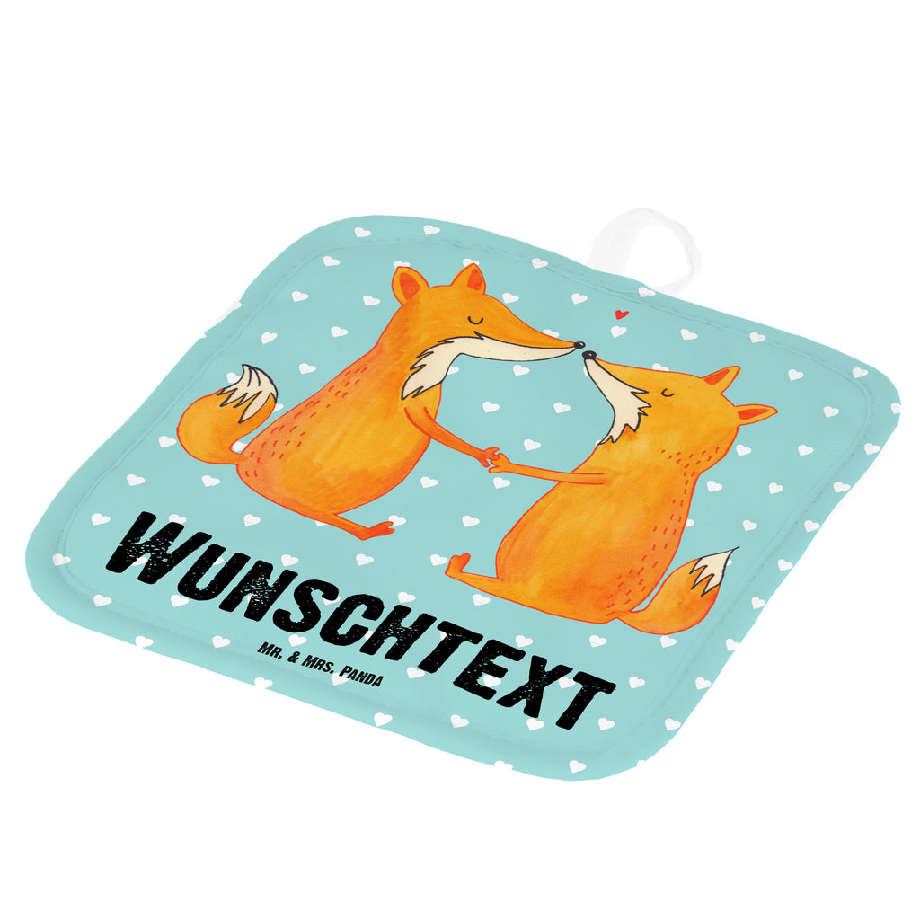 Personalisierte Topflappen Füchse Liebe Topflappen personalisiert, Personalisierte Topfuntersetzer, Personalisierter Ofenhandschuh, Topflappen Set personalisiert, Topflappen mit Namen, Namensaufdruck, Fuchs, Füchse, Fox, Liebe, Liebespaar, Paar, Partner, Freundin, Freund, Ehe, Verlobte, Ehemann, Ehefrau, Liebesbeweis
