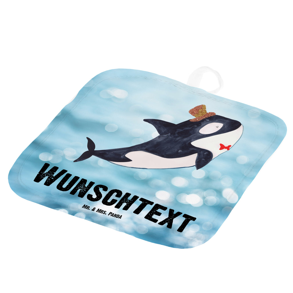 Personalisierte Topflappen Orca Zylinder Topflappen personalisiert, Personalisierte Topfuntersetzer, Personalisierter Ofenhandschuh, Topflappen Set personalisiert, Topflappen mit Namen, Namensaufdruck, Meerestiere, Meer, Urlaub, Narwal, Glitter, Konfetti, Glitzer, Geburtstag, Feier, Fete, Fest, Glückwunsch, Orca