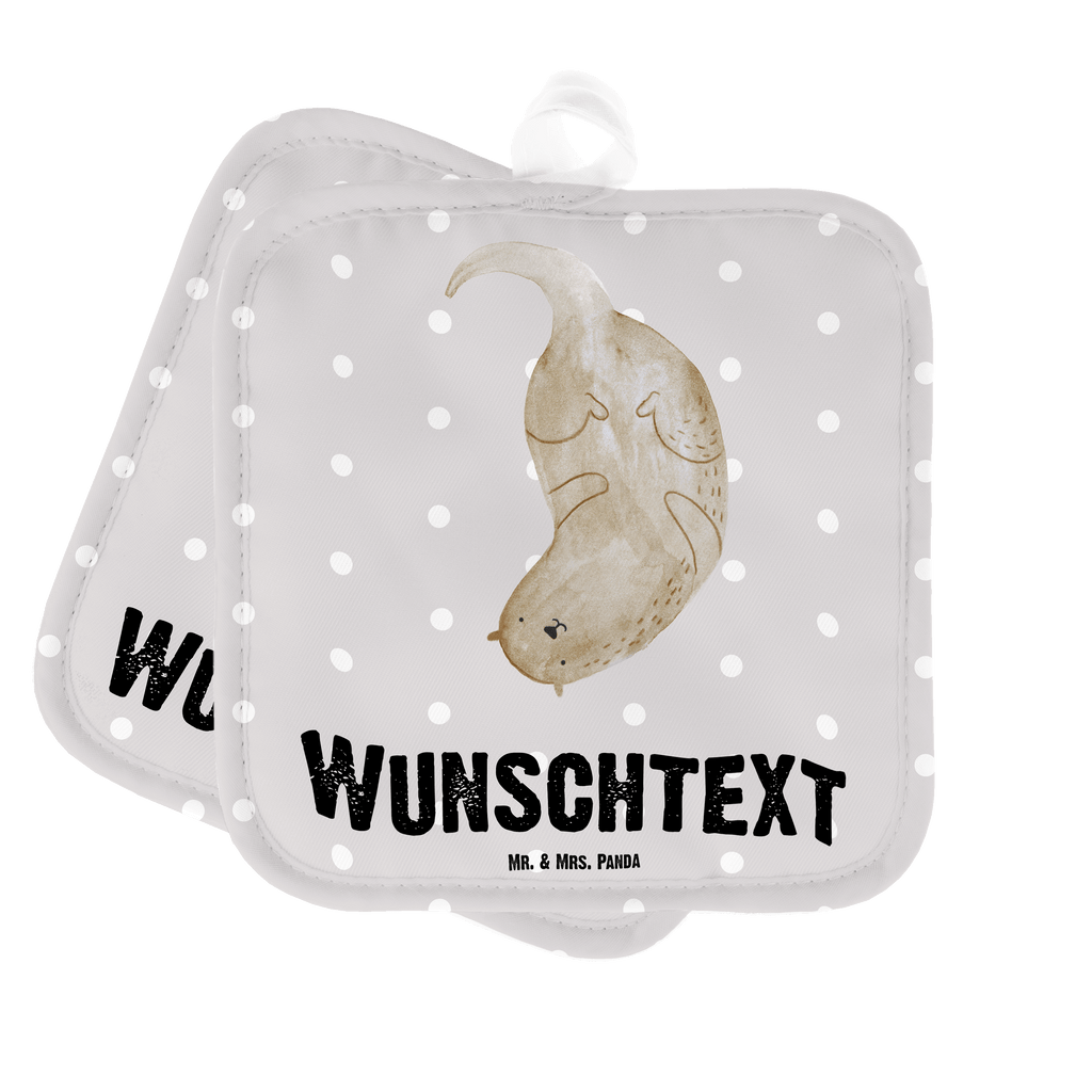 Personalisierte Topflappen Otter kopfüber Topflappen personalisiert, Personalisierte Topfuntersetzer, Personalisierter Ofenhandschuh, Topflappen Set personalisiert, Topflappen mit Namen, Namensaufdruck, Otter, Fischotter, Seeotter, Otter Seeotter See Otter