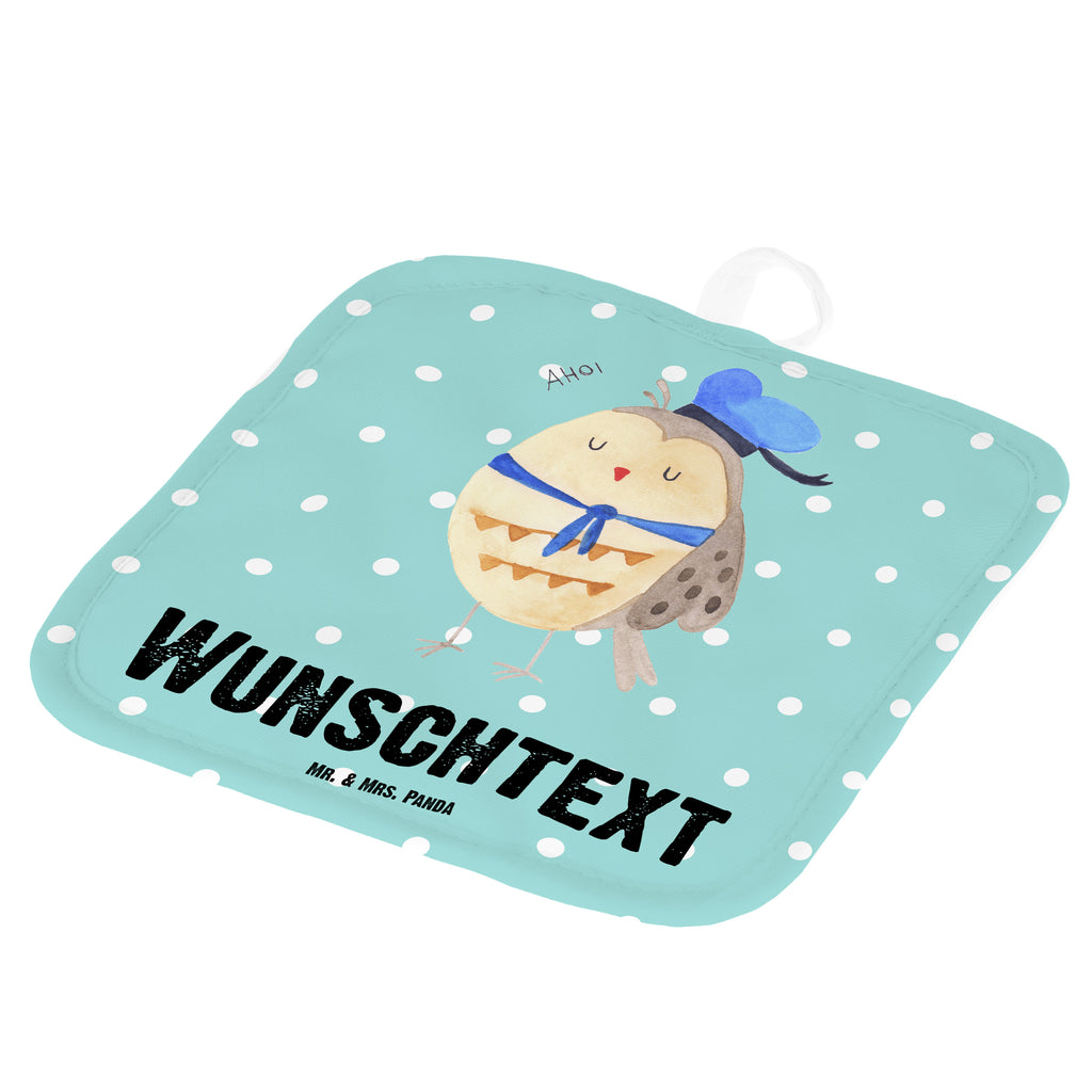 Personalisierte Topflappen Eule Matrosen Topflappen personalisiert, Personalisierte Topfuntersetzer, Personalisierter Ofenhandschuh, Topflappen Set personalisiert, Topflappen mit Namen, Namensaufdruck, Eule, Eule Spruch, Eule Deko, Owl, Wortspiel lustig, Matrose, Freundin, Ehe, Seefahrer, Heimathafen, Hochzeitstag Geschenk