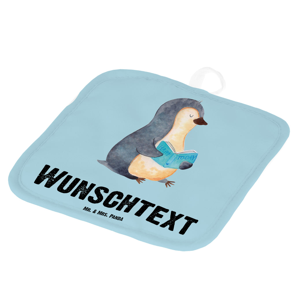 Personalisierte Topflappen Pinguin Buch Topflappen personalisiert, Personalisierte Topfuntersetzer, Personalisierter Ofenhandschuh, Topflappen Set personalisiert, Topflappen mit Namen, Namensaufdruck, Pinguin, Pinguine, Buch, Lesen, Bücherwurm, Nichtstun, Faulenzen, Ferien, Urlaub, Freizeit