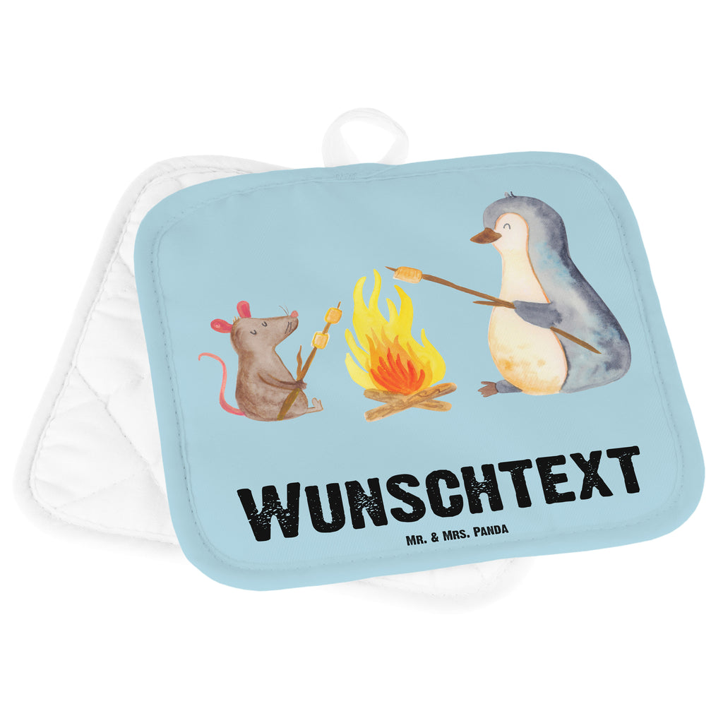 Personalisierte Topflappen Pinguin Lagerfeuer Topflappen personalisiert, Personalisierte Topfuntersetzer, Personalisierter Ofenhandschuh, Topflappen Set personalisiert, Topflappen mit Namen, Namensaufdruck, Pinguin, Maus, Pinguine, Lagerfeuer, Leben, Arbeit, Job, Motivation, Büro, Büroalltag, Lebensspruch, Lebensmotivation, Neustart, Liebe, grillen, Feuer, Marshmallows