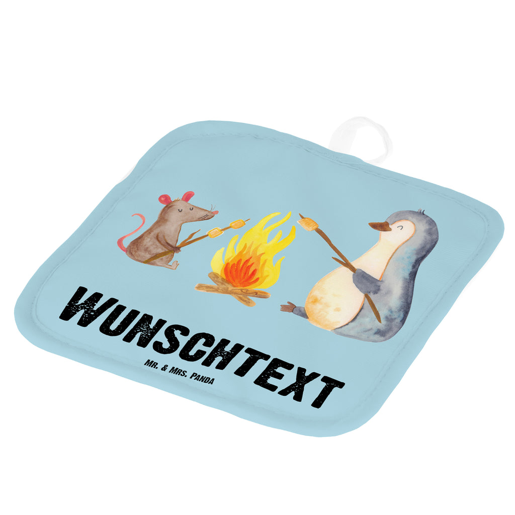 Personalisierte Topflappen Pinguin Lagerfeuer Topflappen personalisiert, Personalisierte Topfuntersetzer, Personalisierter Ofenhandschuh, Topflappen Set personalisiert, Topflappen mit Namen, Namensaufdruck, Pinguin, Maus, Pinguine, Lagerfeuer, Leben, Arbeit, Job, Motivation, Büro, Büroalltag, Lebensspruch, Lebensmotivation, Neustart, Liebe, grillen, Feuer, Marshmallows