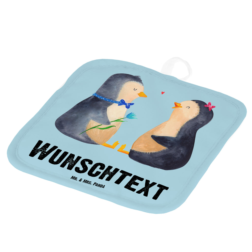 Personalisierte Topflappen Pinguin Pärchen Topflappen personalisiert, Personalisierte Topfuntersetzer, Personalisierter Ofenhandschuh, Topflappen Set personalisiert, Topflappen mit Namen, Namensaufdruck, Pinguin, Pinguine, Liebe, Liebespaar, Liebesbeweis, Liebesgeschenk, Verlobung, Jahrestag, Hochzeitstag, Hochzeit, Hochzeitsgeschenk, große Liebe, Traumpaar
