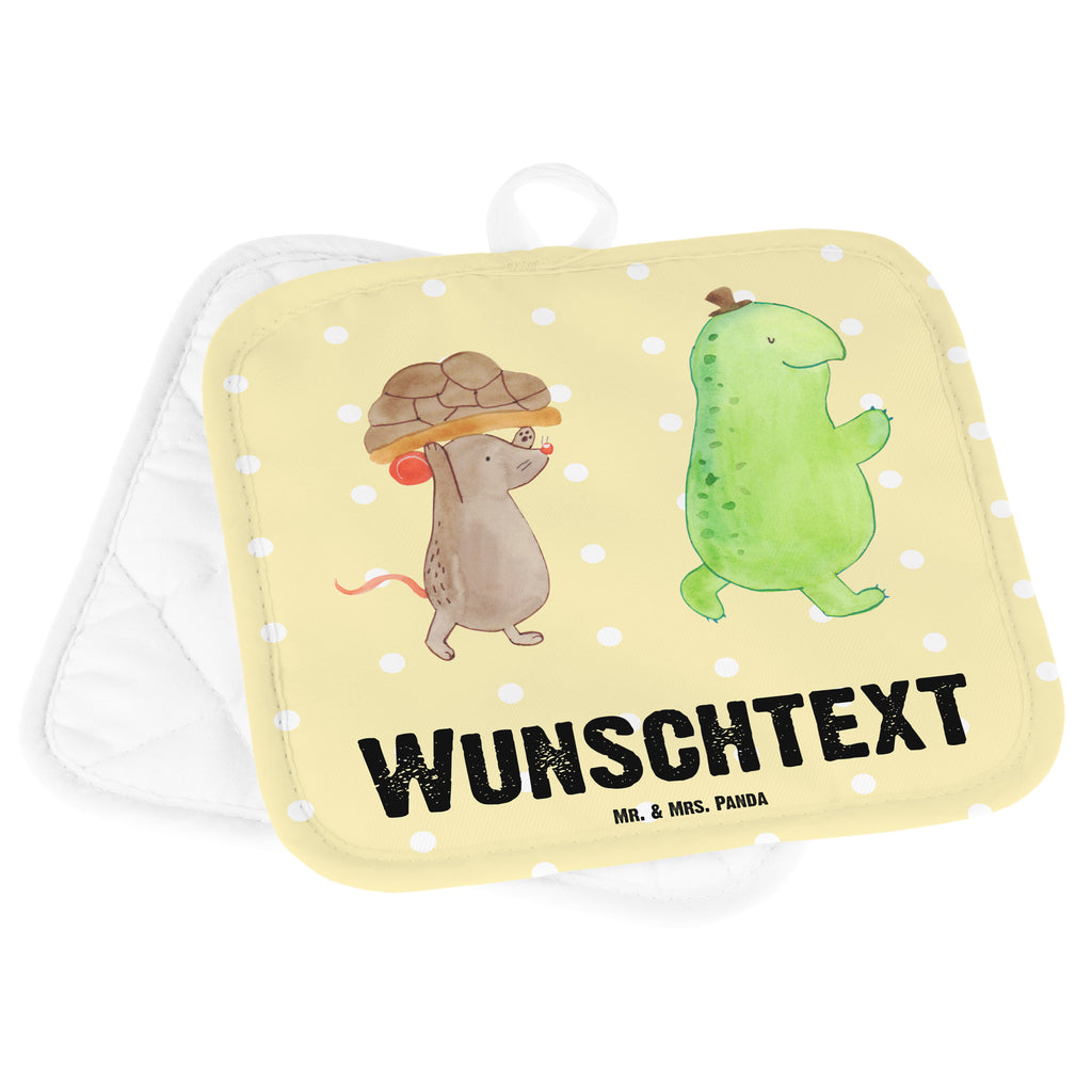 Personalisierte Topflappen Schildkröte & Maus Topflappen personalisiert, Personalisierte Topfuntersetzer, Personalisierter Ofenhandschuh, Topflappen Set personalisiert, Topflappen mit Namen, Namensaufdruck, Schildkröte, Maus, Freunde, Freundinnen, beste Freunde, beste Freundinnen