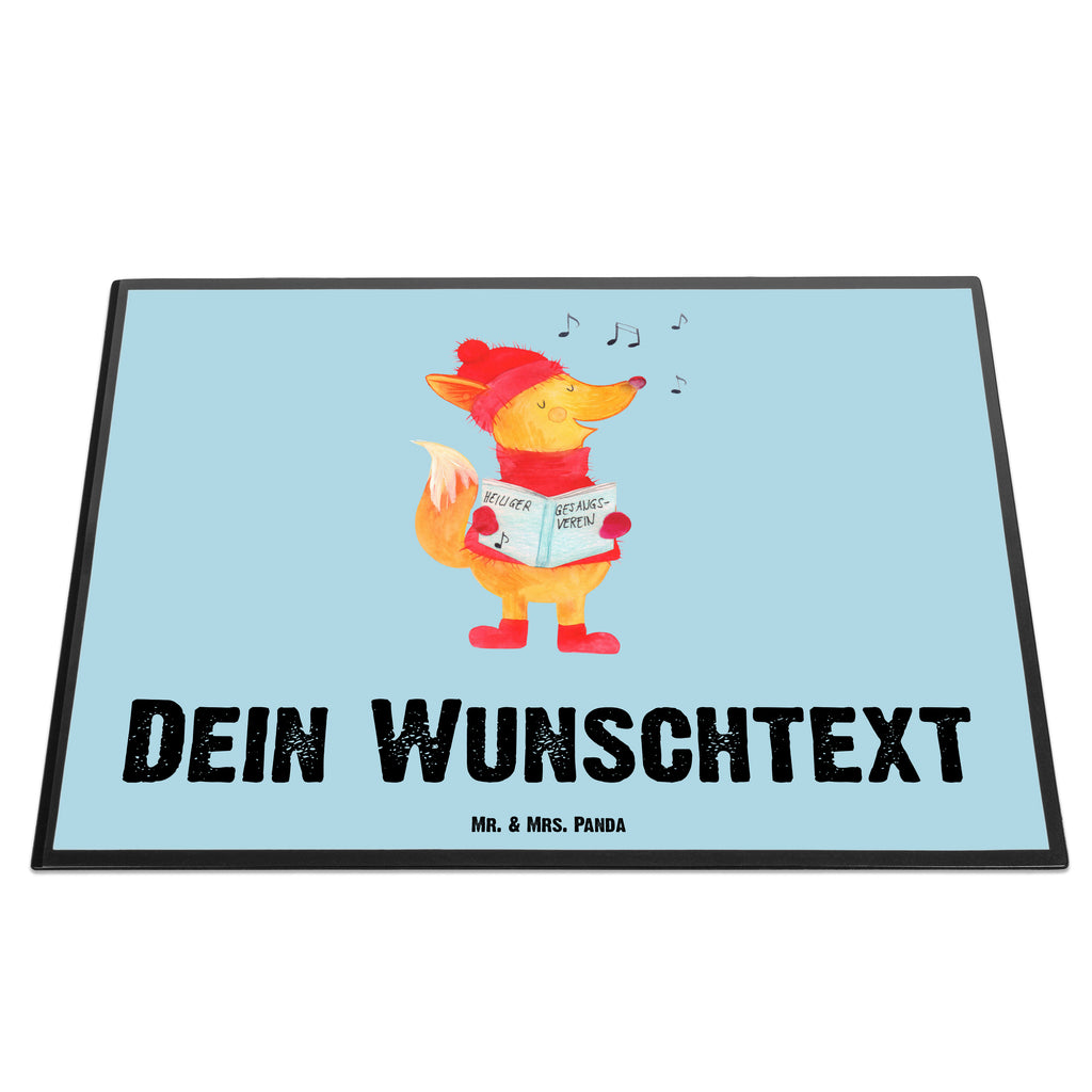 Personalisierte Schreibtischunterlage Fuchs Sänger Personalisierte Schreibunterlage, Personalisierte Schreibtischauflage, Personalisierte Schreibtisch Unterlagen, Schreibunterlage mit Namen, Schreibtischauflage  mit Namen, Schreibtisch Unterlagen mit Namen, Selbst gestalten, Namensaufdruck, Namenspersonalisierung, Winter, Weihnachten, Weihnachtsdeko, Nikolaus, Advent, Heiligabend, Wintermotiv, Fuchs, Füchse, Sänger, Geschenk Sänger, Singen, Weihnachtslieder