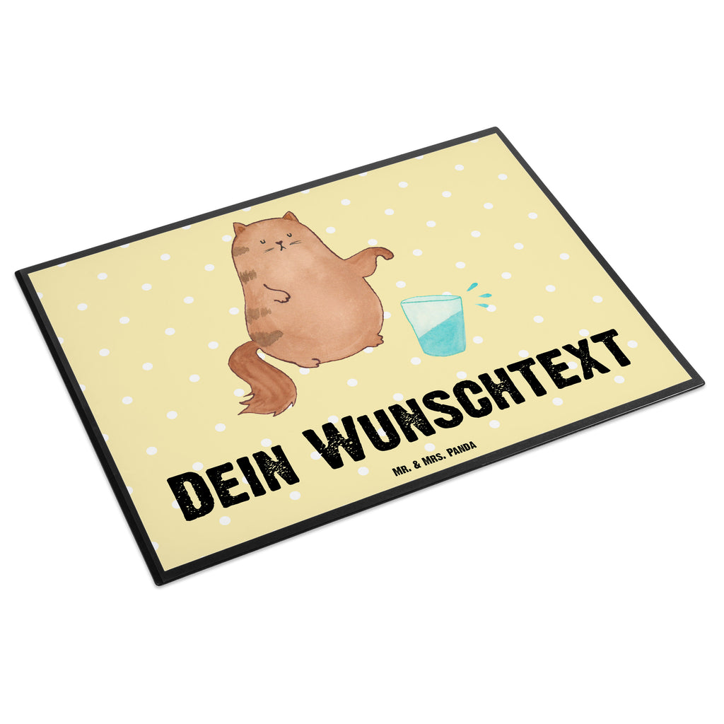 Personalisierte Schreibtischunterlage Katze Wasserglas Personalisierte Schreibunterlage, Personalisierte Schreibtischauflage, Personalisierte Schreibtisch Unterlagen, Schreibunterlage mit Namen, Schreibtischauflage  mit Namen, Schreibtisch Unterlagen mit Namen, Selbst gestalten, Namensaufdruck, Namenspersonalisierung, Katze, Katzenmotiv, Katzenfan, Katzendeko, Katzenfreund, Katzenliebhaber, Katzenprodukte, Katzenartikel, Katzenaccessoires, Katzensouvenirs, Katzenliebhaberprodukte, Katzenmotive, Katzen, Kater, Mietze, Cat, Cats, Katzenhalter, Katzenbesitzerin, Haustier, Wasser, Glas
