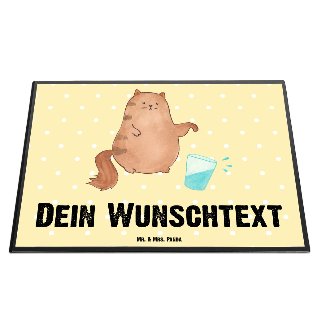 Personalisierte Schreibtischunterlage Katze Wasserglas Personalisierte Schreibunterlage, Personalisierte Schreibtischauflage, Personalisierte Schreibtisch Unterlagen, Schreibunterlage mit Namen, Schreibtischauflage  mit Namen, Schreibtisch Unterlagen mit Namen, Selbst gestalten, Namensaufdruck, Namenspersonalisierung, Katze, Katzenmotiv, Katzenfan, Katzendeko, Katzenfreund, Katzenliebhaber, Katzenprodukte, Katzenartikel, Katzenaccessoires, Katzensouvenirs, Katzenliebhaberprodukte, Katzenmotive, Katzen, Kater, Mietze, Cat, Cats, Katzenhalter, Katzenbesitzerin, Haustier, Wasser, Glas