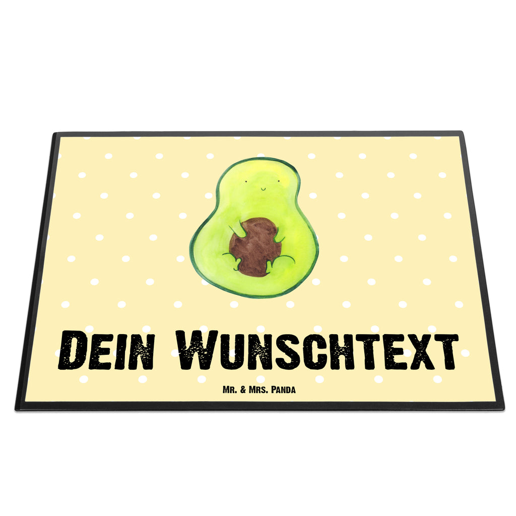 Personalisierte Schreibtischunterlage Avocado mit Kern Personalisierte Schreibunterlage, Personalisierte Schreibtischauflage, Personalisierte Schreibtisch Unterlagen, Schreibunterlage mit Namen, Schreibtischauflage  mit Namen, Schreibtisch Unterlagen mit Namen, Selbst gestalten, Namensaufdruck, Namenspersonalisierung, Avocado, Veggie, Vegan, Gesund, Avokado, Avocadokern, Kern, Pflanze, Spruch Leben