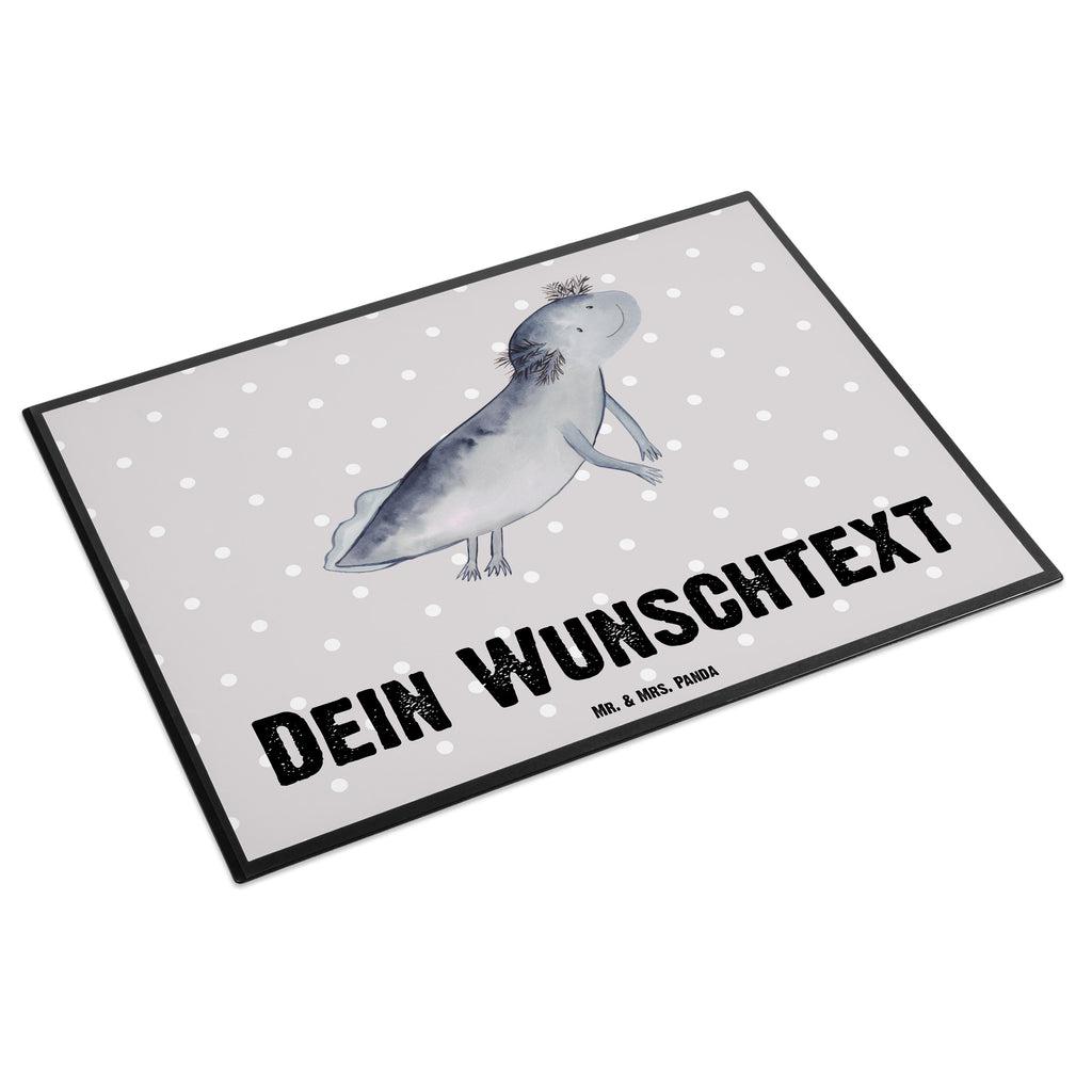 Personalisierte Schreibtischunterlage Axolotl schwimmt Personalisierte Schreibunterlage, Personalisierte Schreibtischauflage, Personalisierte Schreibtisch Unterlagen, Schreibunterlage mit Namen, Schreibtischauflage  mit Namen, Schreibtisch Unterlagen mit Namen, Selbst gestalten, Namensaufdruck, Namenspersonalisierung, Axolotl, Molch, Axolot, Schwanzlurch, Lurch, Lurche, Problem, Probleme, Lösungen, Motivation