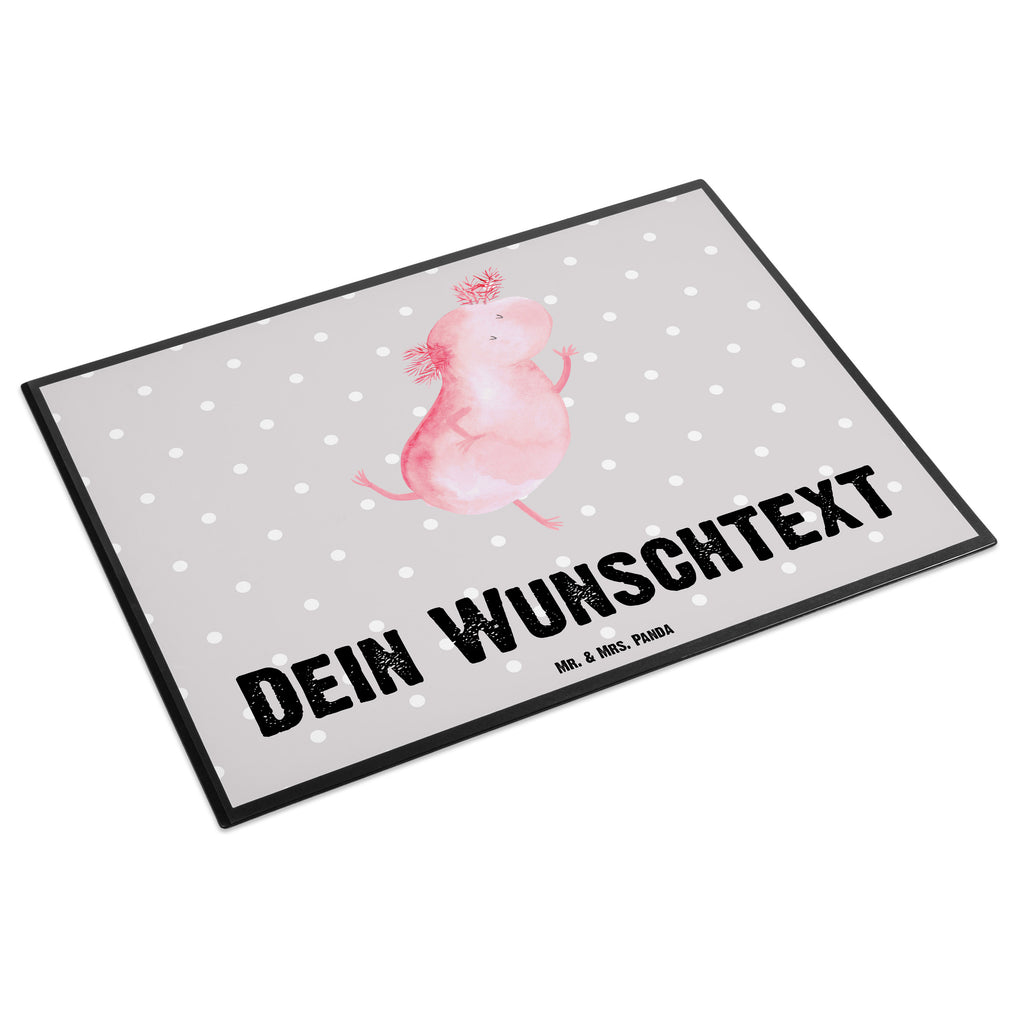 Personalisierte Schreibtischunterlage Axolotl tanzt Personalisierte Schreibunterlage, Personalisierte Schreibtischauflage, Personalisierte Schreibtisch Unterlagen, Schreibunterlage mit Namen, Schreibtischauflage  mit Namen, Schreibtisch Unterlagen mit Namen, Selbst gestalten, Namensaufdruck, Namenspersonalisierung, Axolotl, Molch, Axolot, Schwanzlurch, Lurch, Lurche, Dachschaden, Sterne, verrückt, Freundin, beste Freundin