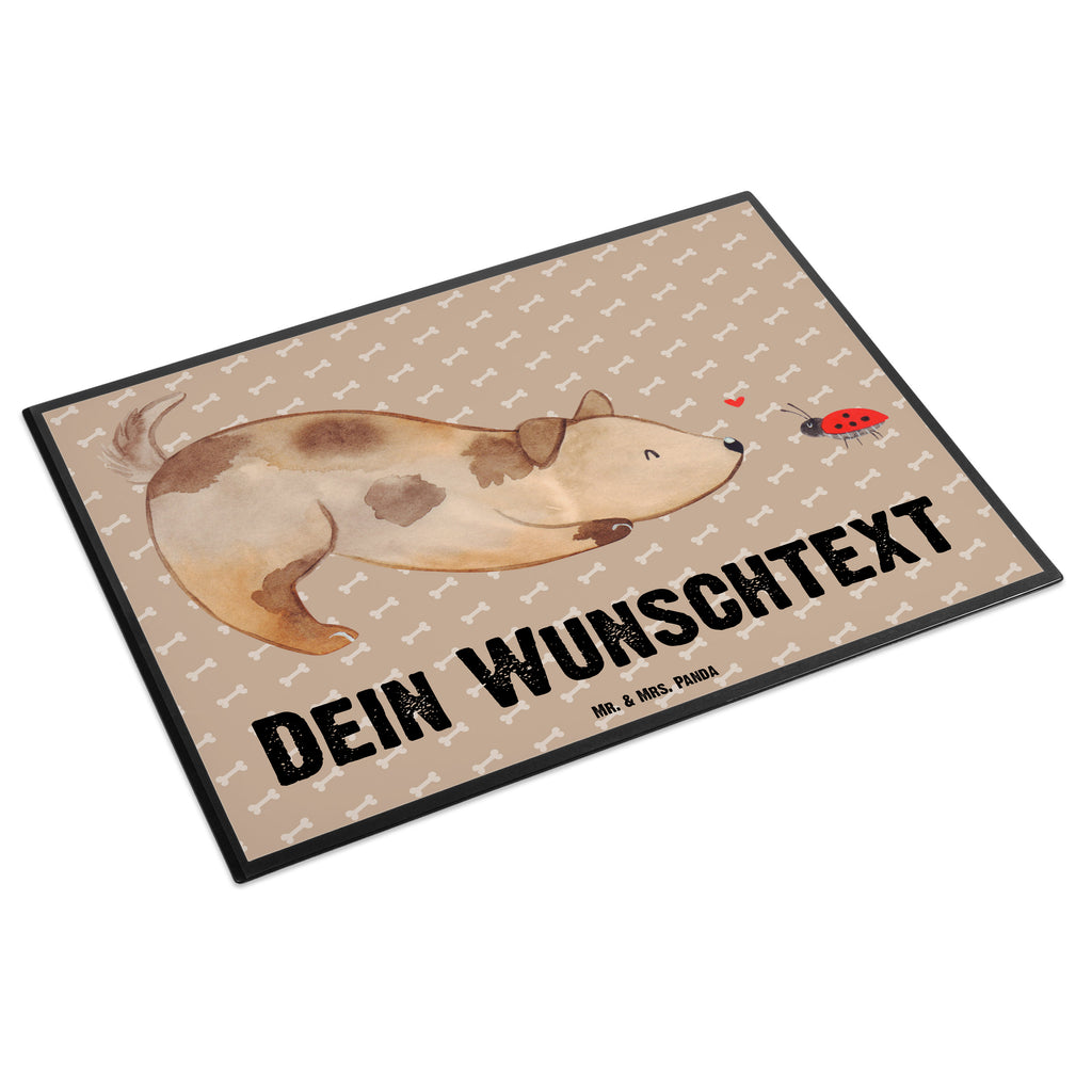 Personalisierte Schreibtischunterlage Hund Marienkäfer Personalisierte Schreibunterlage, Personalisierte Schreibtischauflage, Personalisierte Schreibtisch Unterlagen, Schreibunterlage mit Namen, Schreibtischauflage  mit Namen, Schreibtisch Unterlagen mit Namen, Selbst gestalten, Namensaufdruck, Namenspersonalisierung, Hund, Hundemotiv, Haustier, Hunderasse, Tierliebhaber, Hundebesitzer, Sprüche, Hunde, Hundespruch, Marienkäfer, Mischling, Mischlinghund