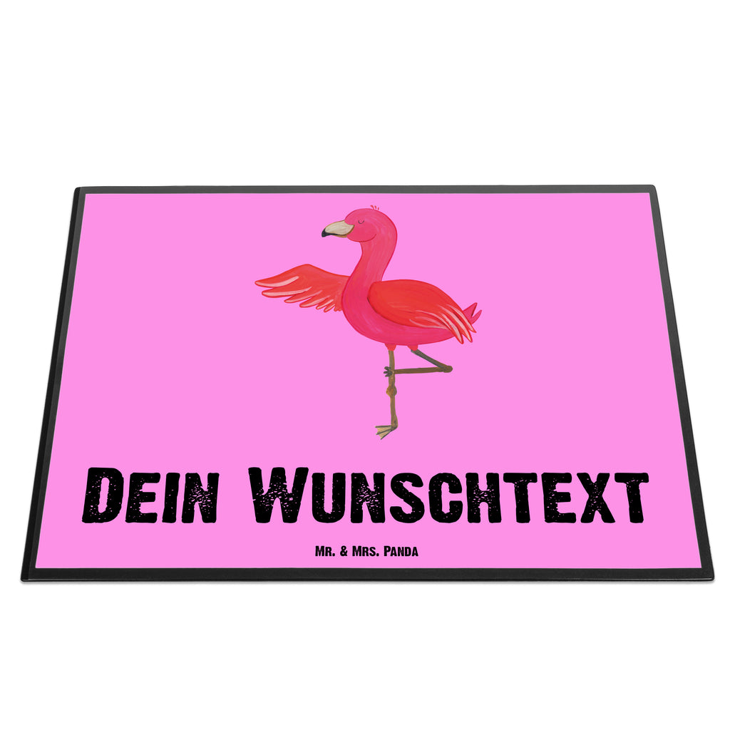 Personalisierte Schreibtischunterlage Flamingo Yoga Personalisierte Schreibunterlage, Personalisierte Schreibtischauflage, Personalisierte Schreibtisch Unterlagen, Schreibunterlage mit Namen, Schreibtischauflage  mit Namen, Schreibtisch Unterlagen mit Namen, Selbst gestalten, Namensaufdruck, Namenspersonalisierung, Flamingo, Vogel, Yoga, Namaste, Achtsamkeit, Yoga-Übung, Entspannung, Ärger, Aufregen, Tiefenentspannung