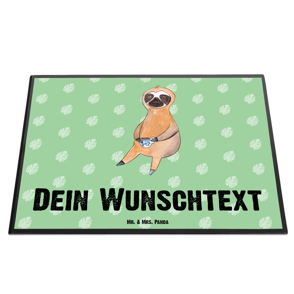 Personalisierte Schreibtischunterlage Faultier Kaffee Personalisierte Schreibunterlage, Personalisierte Schreibtischauflage, Personalisierte Schreibtisch Unterlagen, Schreibunterlage mit Namen, Schreibtischauflage  mit Namen, Schreibtisch Unterlagen mit Namen, Selbst gestalten, Namensaufdruck, Namenspersonalisierung, Faultier, Faultier Geschenk, Faultier Deko, Faultiere, faul, Lieblingstier, Kaffee, erster Kaffee, Morgenmuffel, Frühaufsteher, Kaffeetasse, Genießer, Coffee, Kaffeegetränk