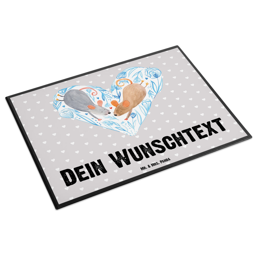 Personalisierte Schreibtischunterlage Mäuse Herz Personalisierte Schreibunterlage, Personalisierte Schreibtischauflage, Personalisierte Schreibtisch Unterlagen, Schreibunterlage mit Namen, Schreibtischauflage  mit Namen, Schreibtisch Unterlagen mit Namen, Selbst gestalten, Namensaufdruck, Namenspersonalisierung, Liebe, Partner, Freund, Freundin, Ehemann, Ehefrau, Heiraten, Verlobung, Heiratsantrag, Liebesgeschenk, Jahrestag, Hocheitstag, Maus, Mäuse, Liebesbotschaft, Liebesbeweis, Hochzeit, Lieblingsmensch, Gemeinsamkeit, Love, Geschenk für zwei