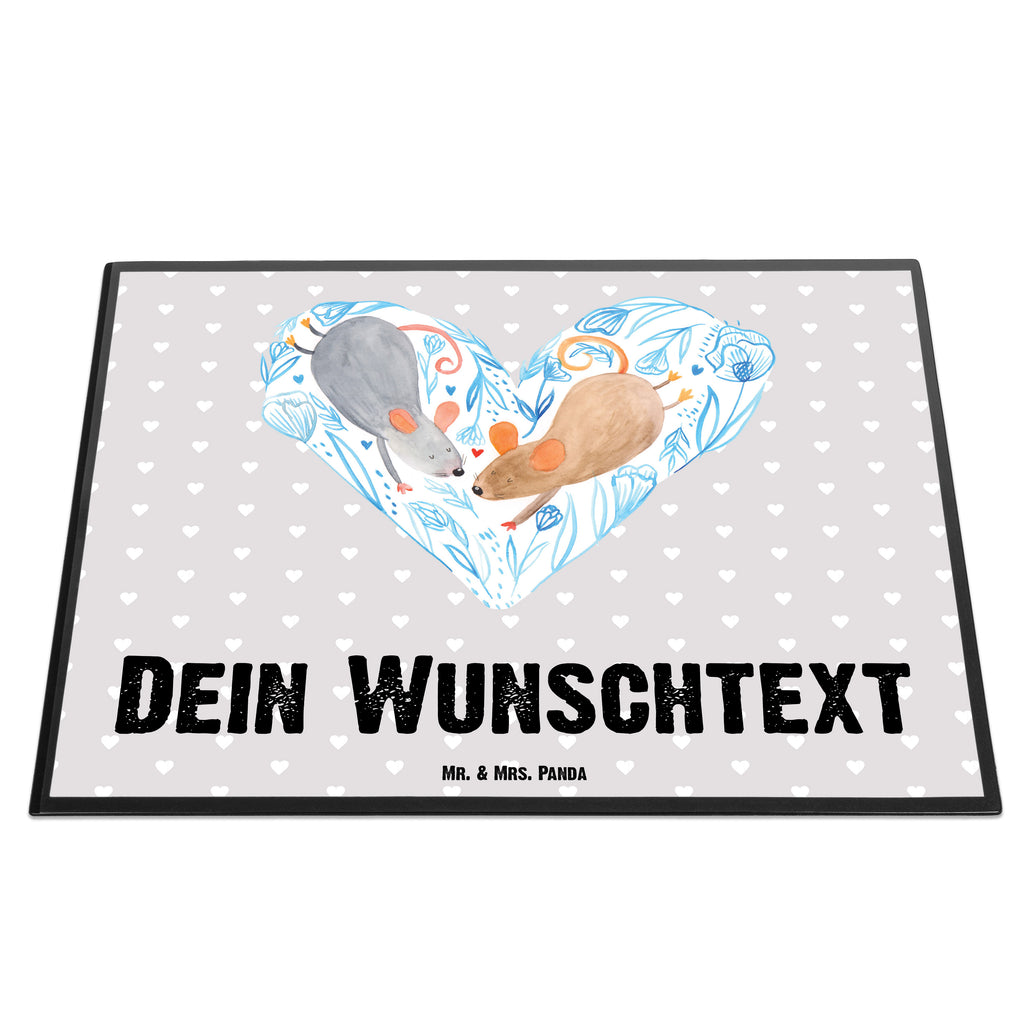 Personalisierte Schreibtischunterlage Mäuse Herz Personalisierte Schreibunterlage, Personalisierte Schreibtischauflage, Personalisierte Schreibtisch Unterlagen, Schreibunterlage mit Namen, Schreibtischauflage  mit Namen, Schreibtisch Unterlagen mit Namen, Selbst gestalten, Namensaufdruck, Namenspersonalisierung, Liebe, Partner, Freund, Freundin, Ehemann, Ehefrau, Heiraten, Verlobung, Heiratsantrag, Liebesgeschenk, Jahrestag, Hocheitstag, Maus, Mäuse, Liebesbotschaft, Liebesbeweis, Hochzeit, Lieblingsmensch, Gemeinsamkeit, Love, Geschenk für zwei