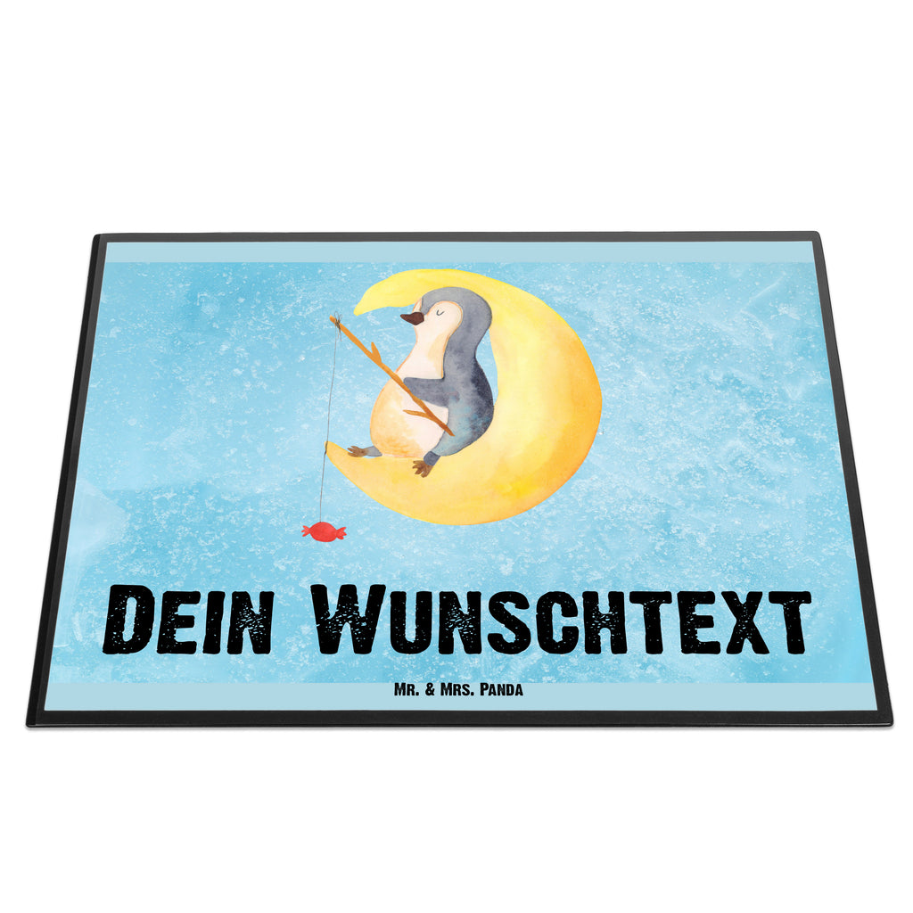 Personalisierte Schreibtischunterlage Pinguin Mond Personalisierte Schreibunterlage, Personalisierte Schreibtischauflage, Personalisierte Schreibtisch Unterlagen, Schreibunterlage mit Namen, Schreibtischauflage  mit Namen, Schreibtisch Unterlagen mit Namen, Selbst gestalten, Namensaufdruck, Namenspersonalisierung, Pinguin, Pinguine, Spruch, schlafen, Nachtruhe, Einschlafen, Schlafzimmer, Schlafstörungen, Gästezimmer