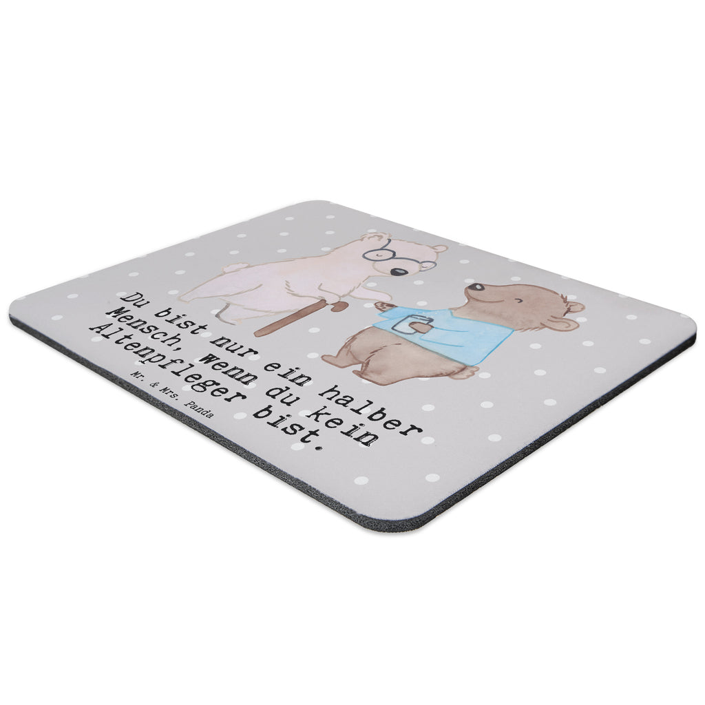 Mauspad Altenpfleger mit Herz Mousepad, Computer zubehör, Büroausstattung, PC Zubehör, Arbeitszimmer, Mauspad, Einzigartiges Mauspad, Designer Mauspad, Beruf, Ausbildung, Jubiläum, Abschied, Rente, Kollege, Kollegin, Geschenk, Schenken, Arbeitskollege, Mitarbeiter, Firma, Danke, Dankeschön, Altenpfleger, Pfleger, Altenheim Eröffnung