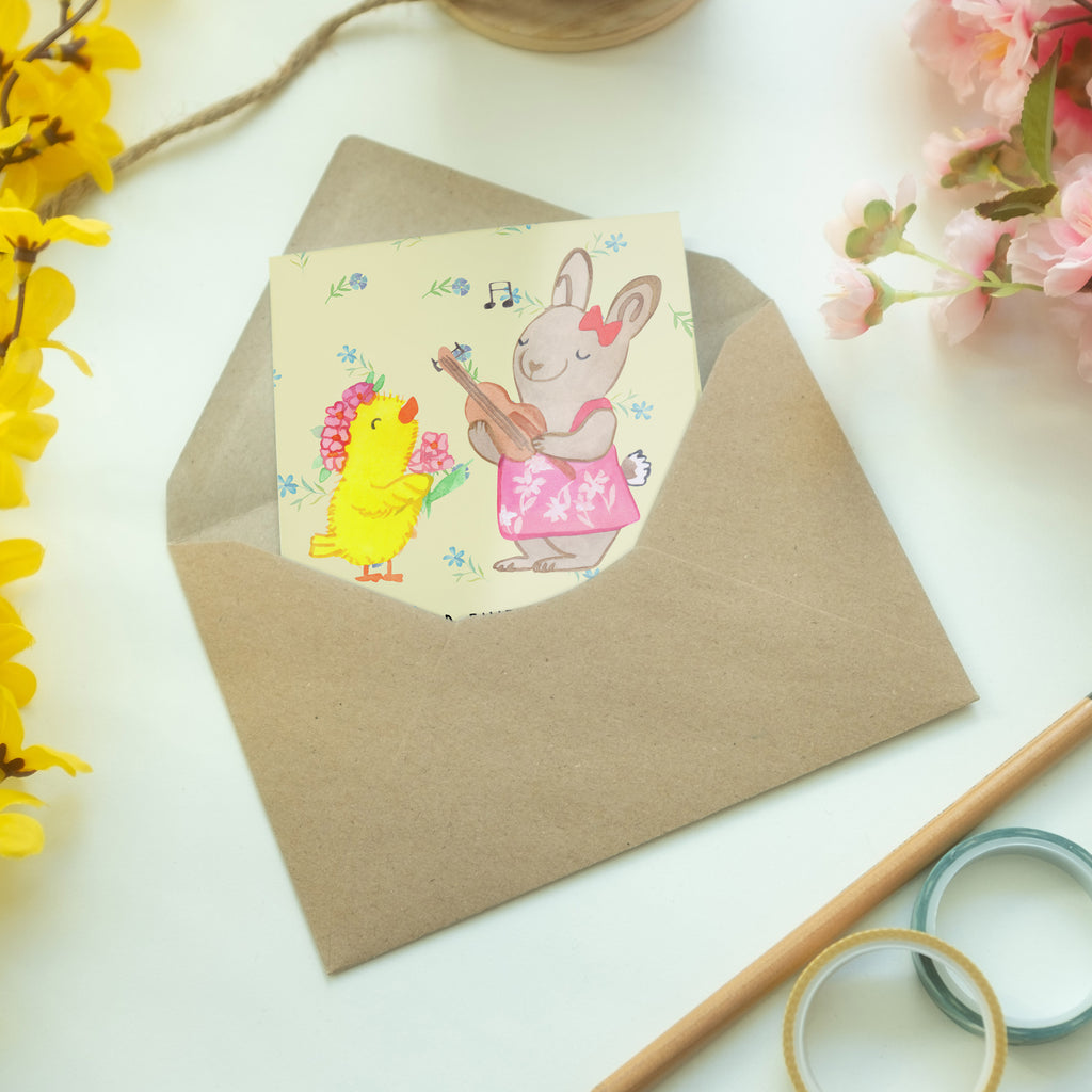 Grußkarte Ostern Frühlingsgefühle Klappkarte, Einladungskarte, Glückwunschkarte, Hochzeitskarte, Geburtstagskarte, Karte, Ostern, Osterhase, Ostergeschenke, Osternest, Osterdeko, Geschenk zu Ostern, Ostergrüße, Ostereier, Frühling, Frühlingsgefühle, Hase, Küken, Osterküken, Musik, Osterlieder
