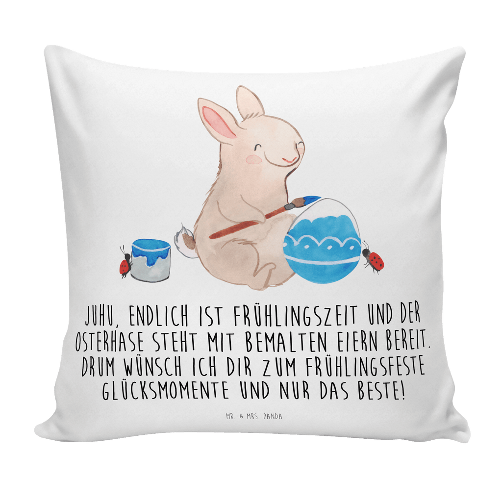 40x40 Kissen Hase Marienkäfer Kissenhülle, Kopfkissen, Sofakissen, Dekokissen, Motivkissen, Ostern, Osterhase, Ostergeschenke, Osternest, Osterdeko, Geschenk zu Ostern, Ostergrüße, Ostereier, Frühlingsgrüße, Eier bemalen, Picknicken, Frühling, Frühlingsgefühle, Hase